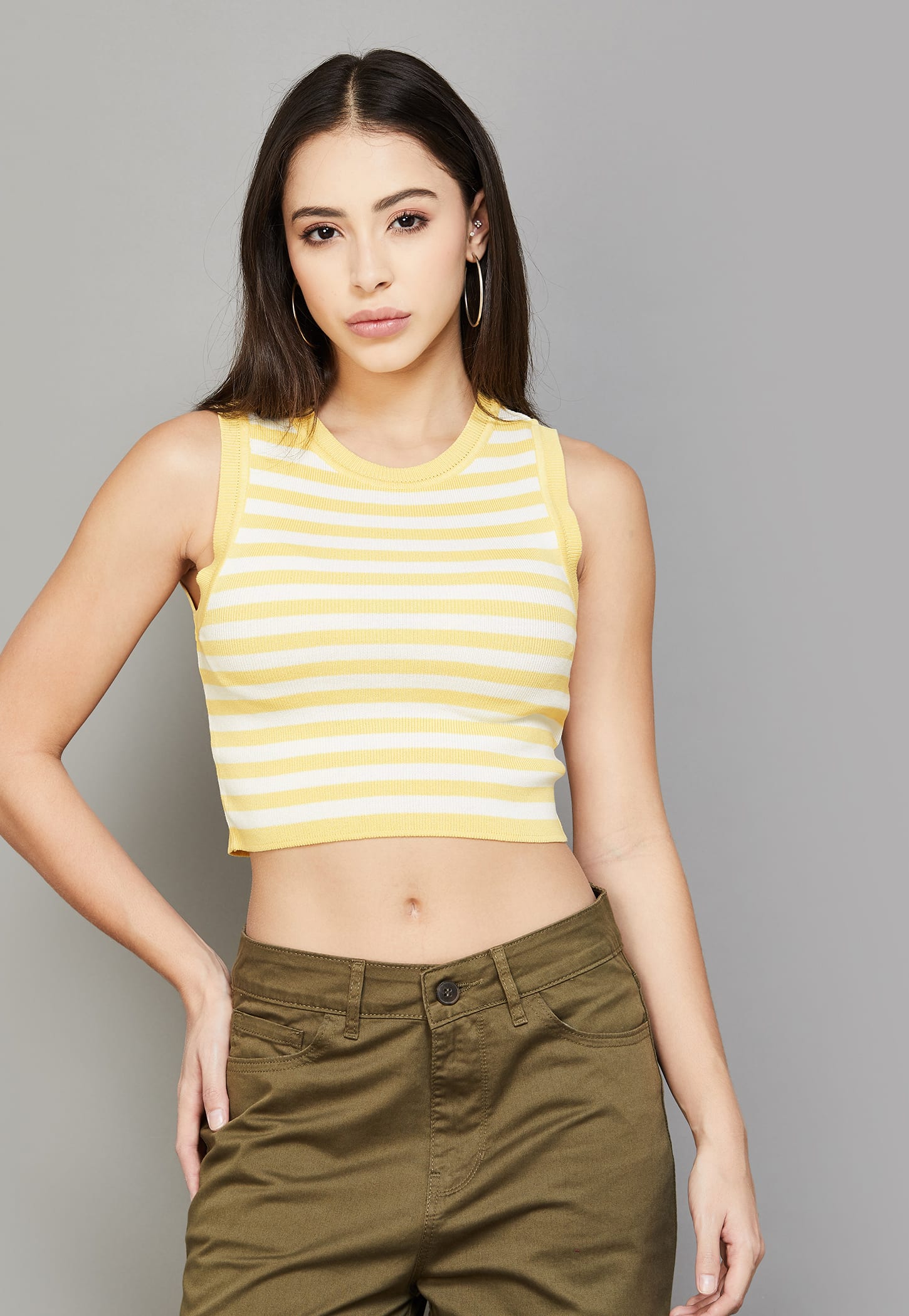 ONLY Striped Crop Top-picture-32