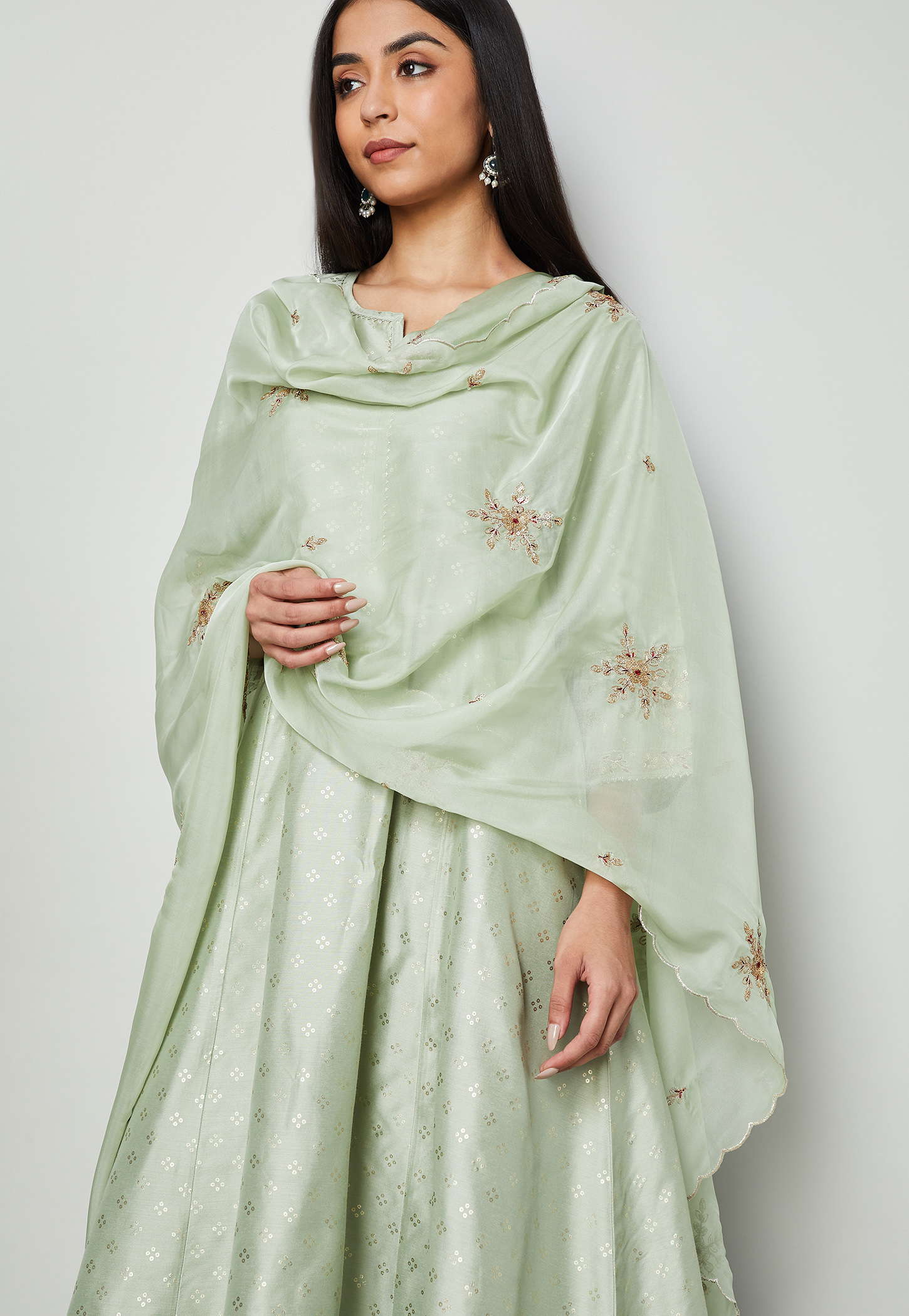 MELANGE Embroidered Dupatta-picture-35