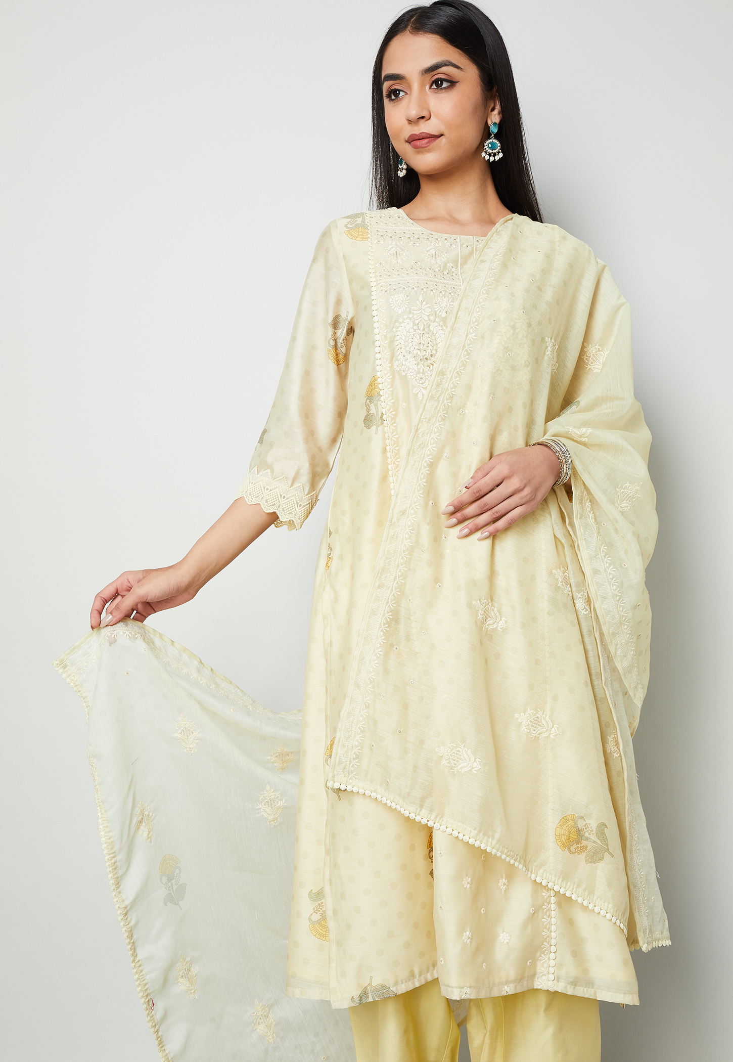 MELANGE Embroidered Dupatta-picture-31