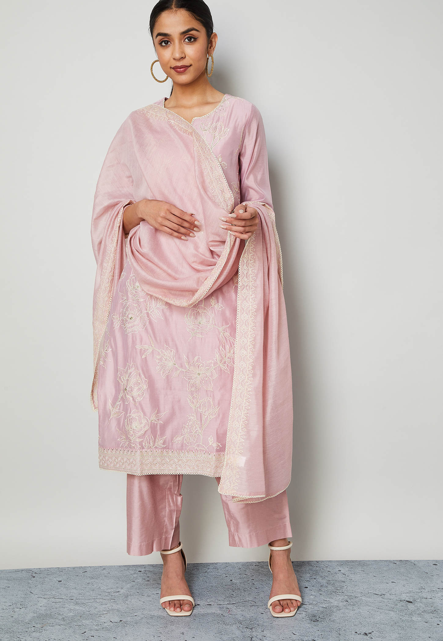 MELANGE Embroidered Dupatta-image-41