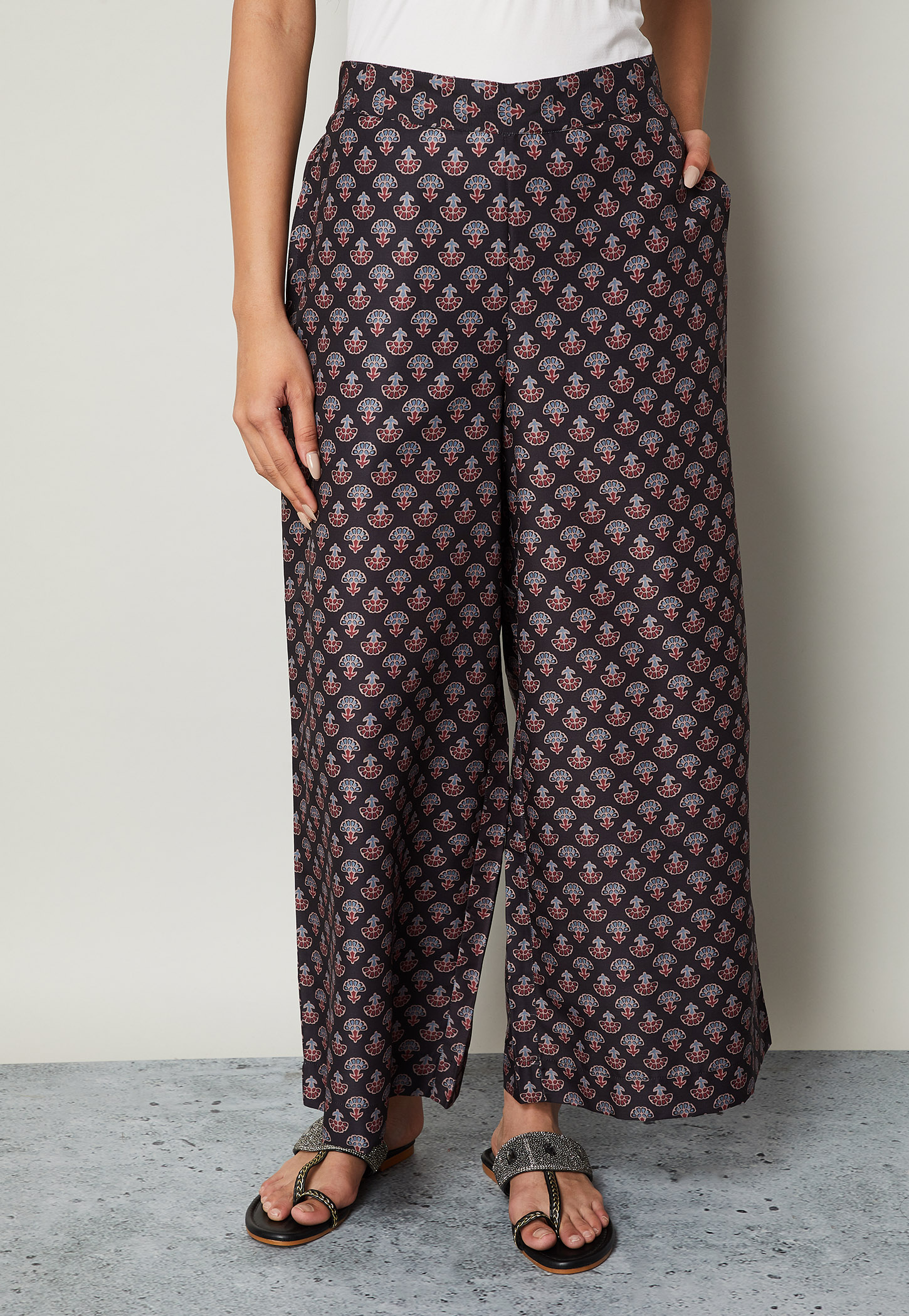 MELANGE Ethnic Motif Palazzos-picture-42