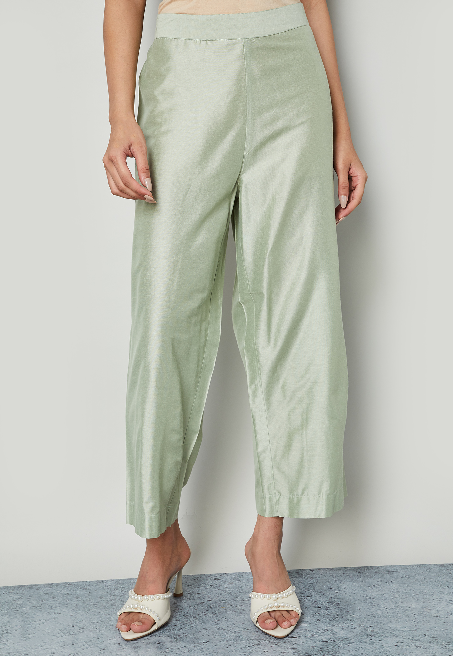MELANGE Solid Palazzos-picture-32