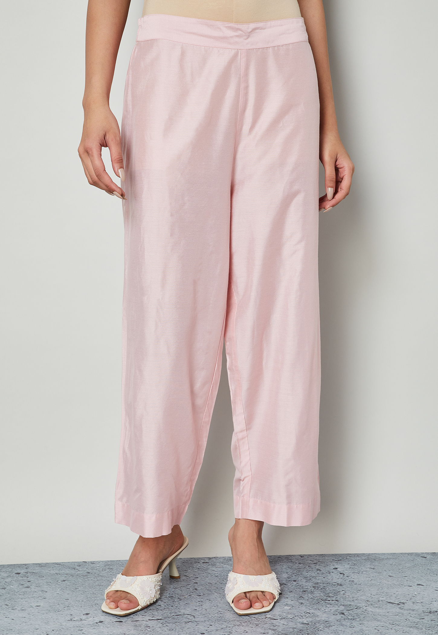 MELANGE Solid Palazzos-picture-45