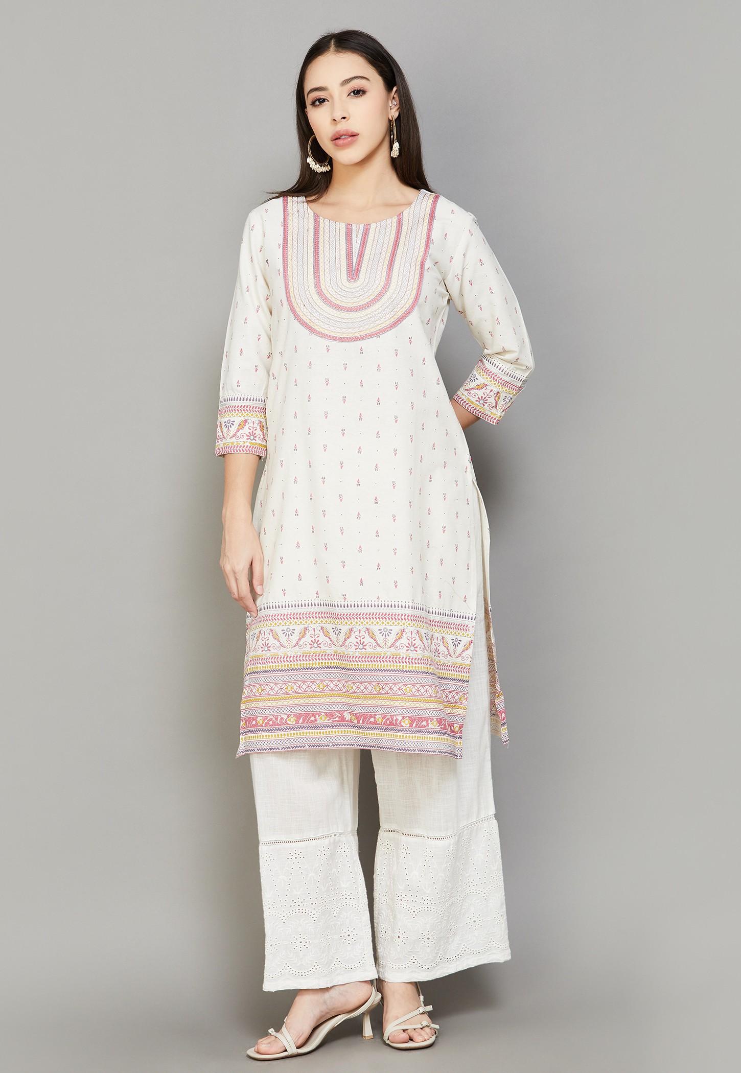 SPAN Ethnic Motif Straight Festive Kurta-picture-47