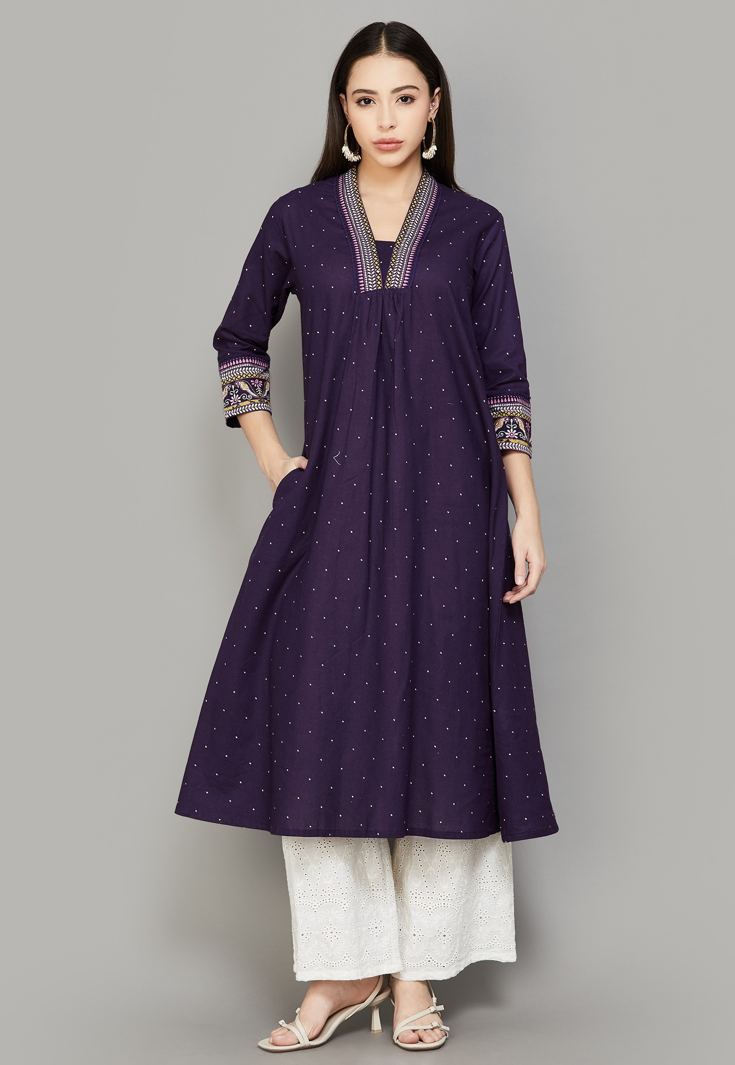SPAN Printed A-Line Kurta-picture-29