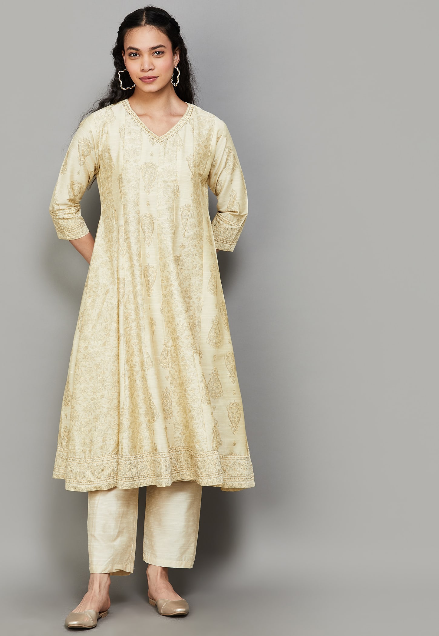 SPAN Printed Kalidar Kurta-picture-20