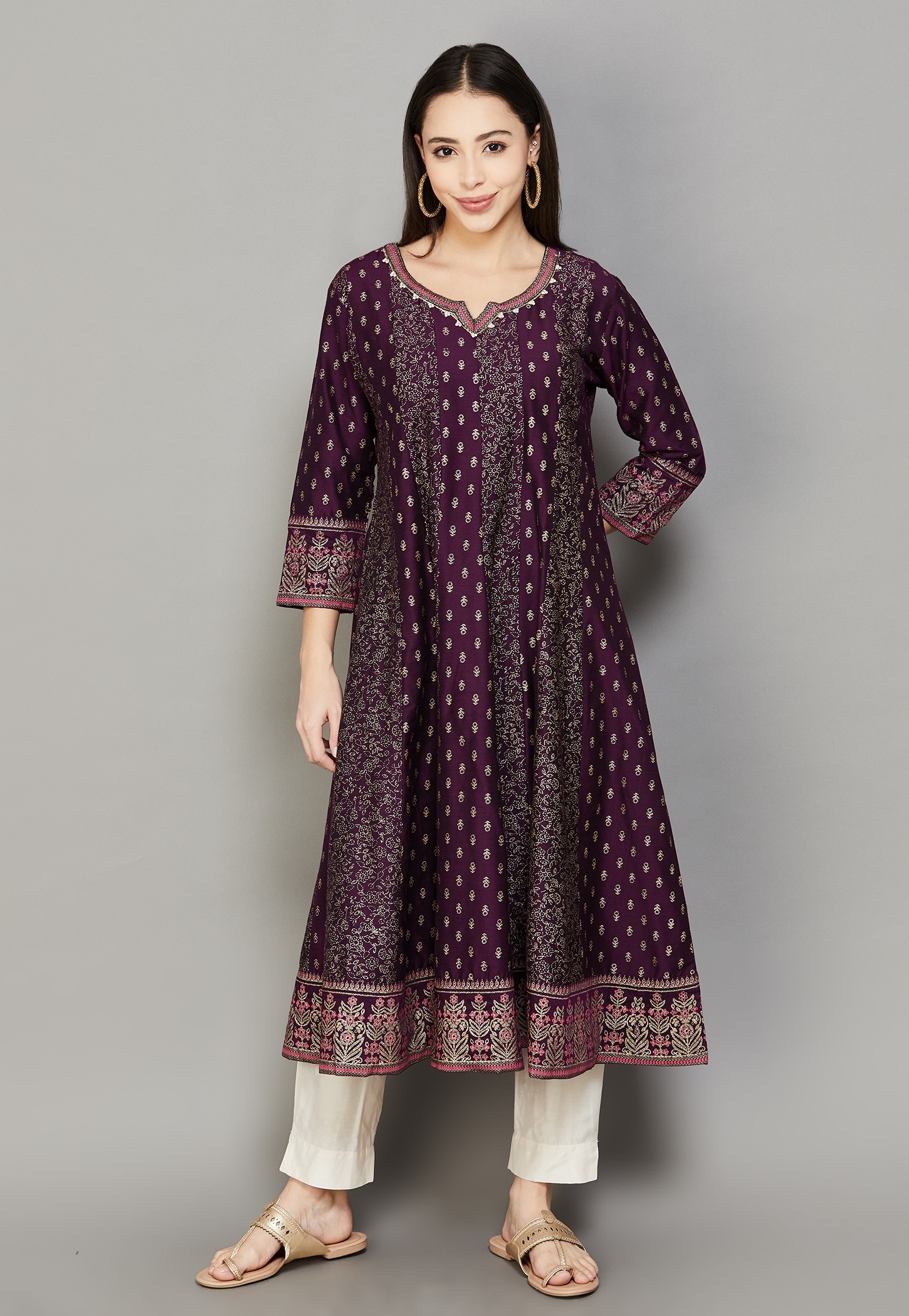 SPAN Ethnic Motif Anarkali Kurta-picture-12