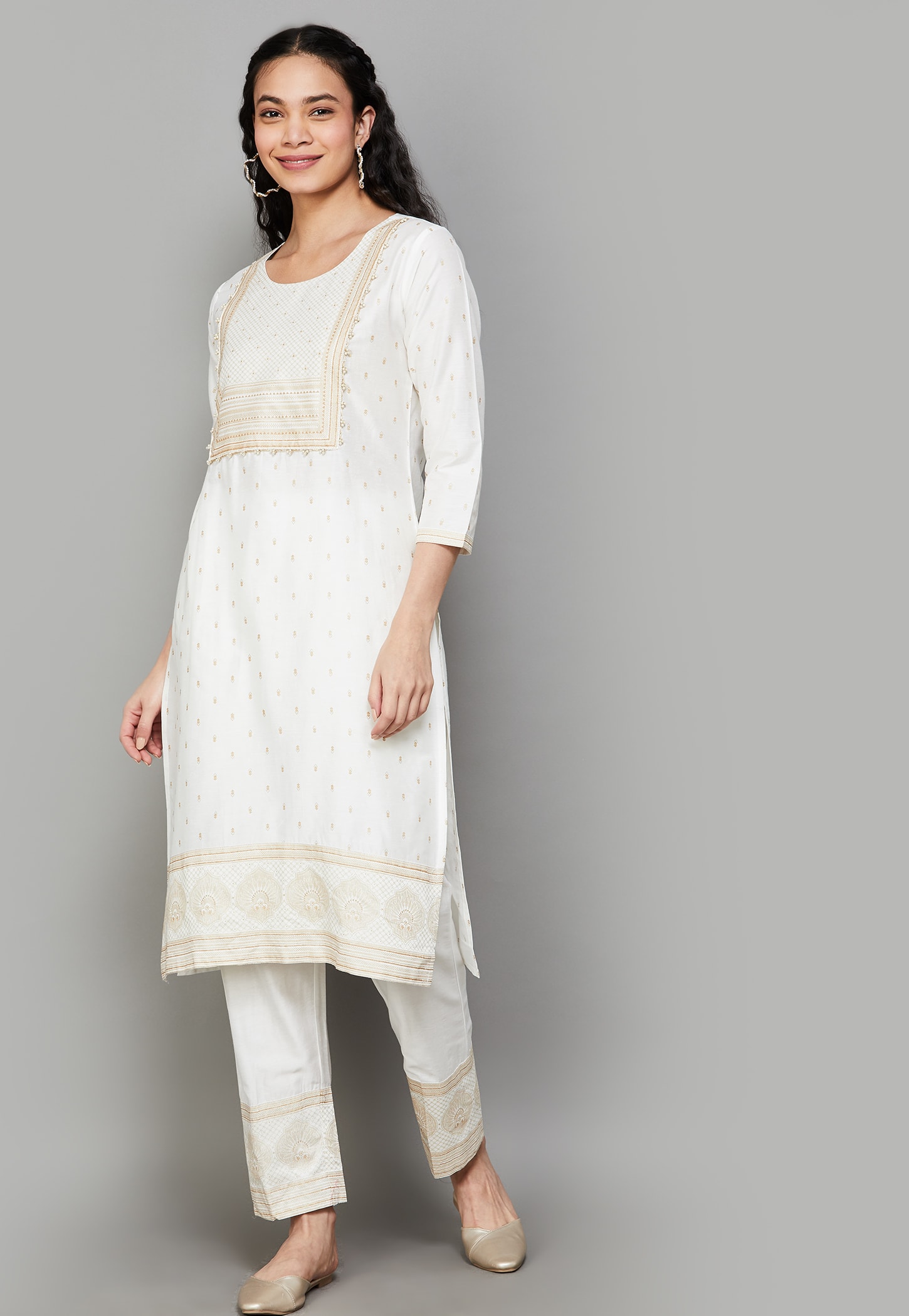 SPAN Printed Straight Kurta Set-picture-26
