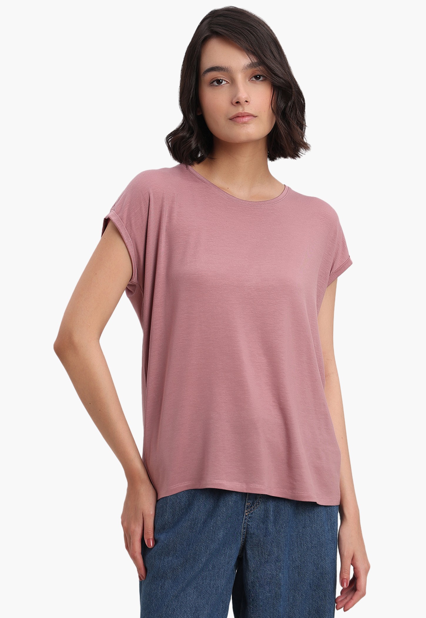 VERO MODA Solid T-shirt-picture-40