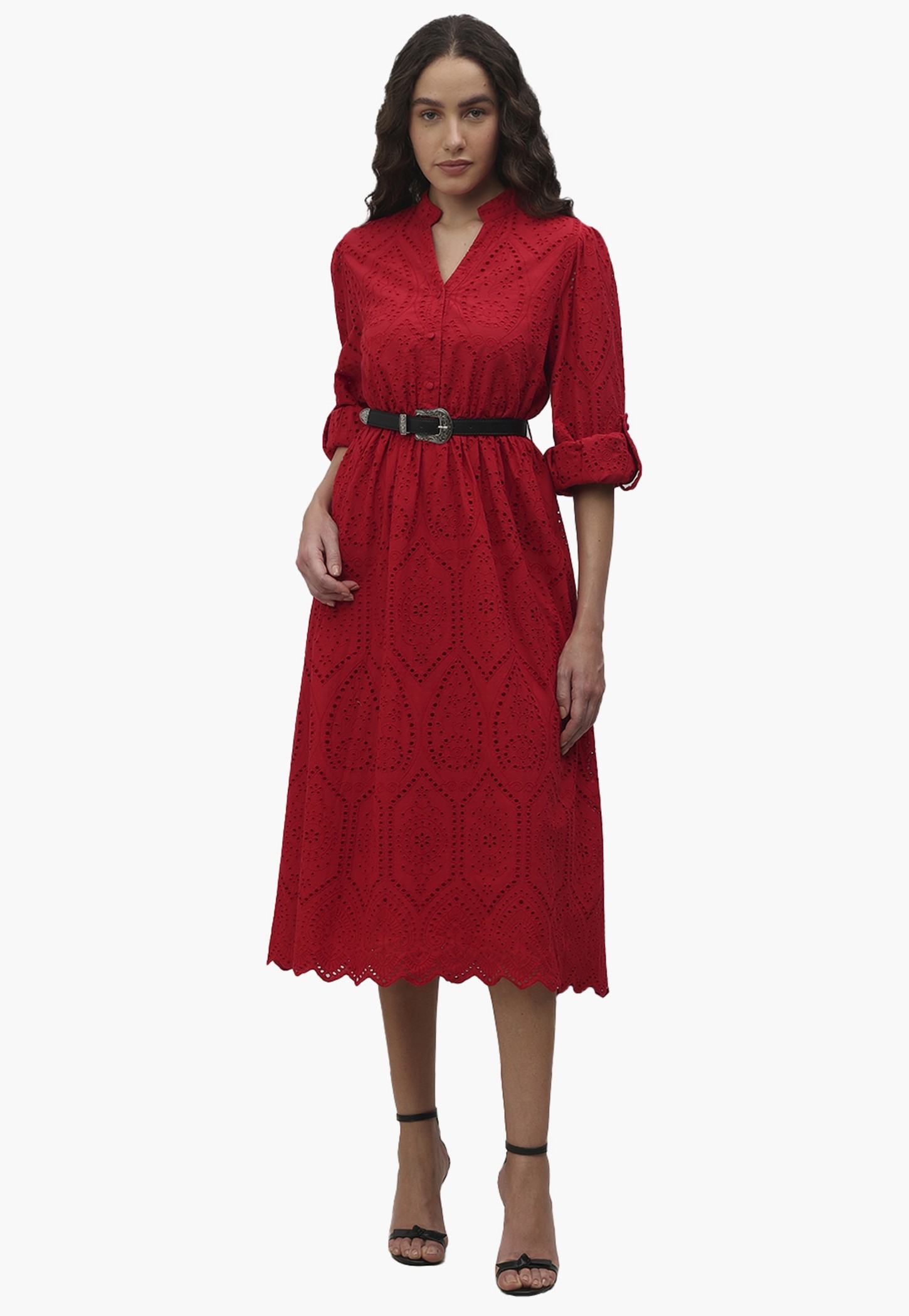 VERO MODA Schiffli A-Line Dress-picture-23