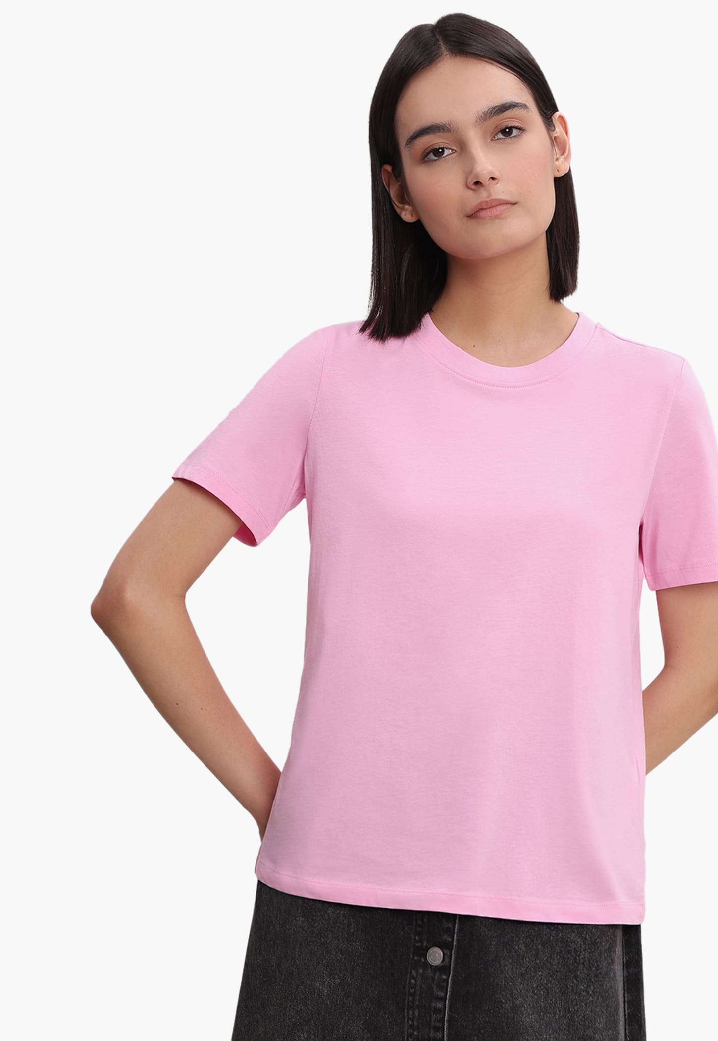 VERO MODA Solid T-shirt-picture-37