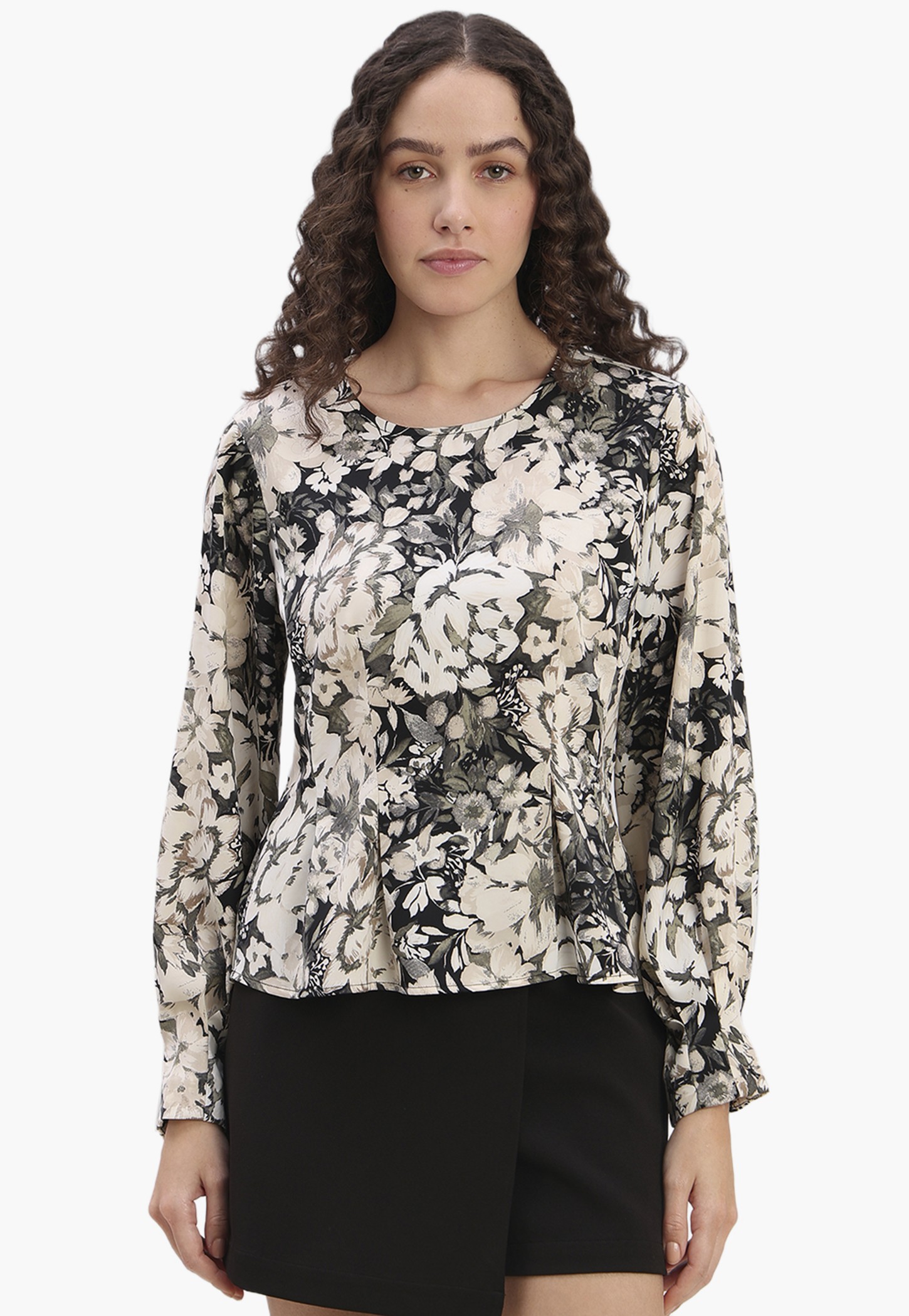 VERO MODA Floral Print Peplum Top-picture-47
