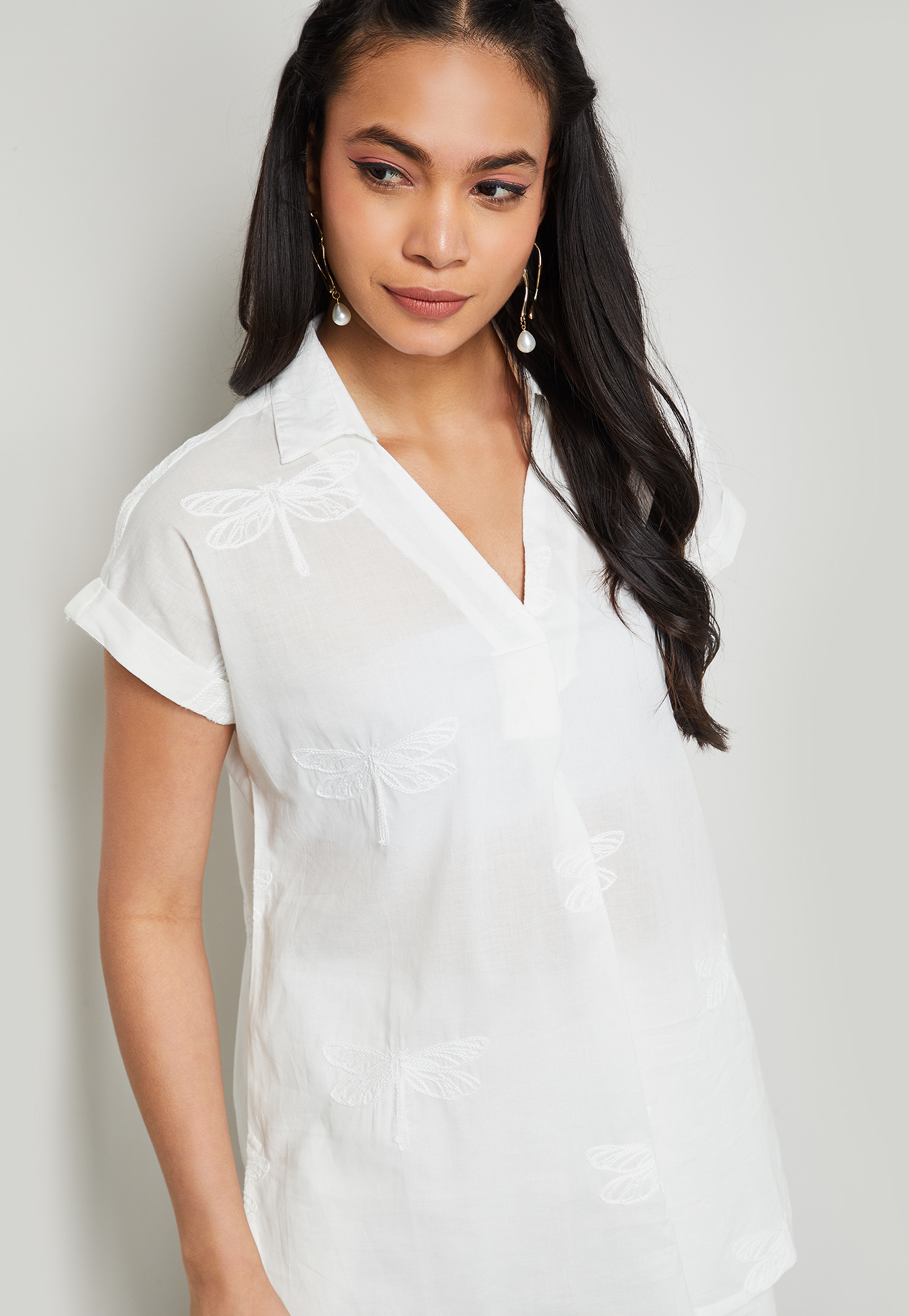 MELANGE Embroidered Tunic-image-16