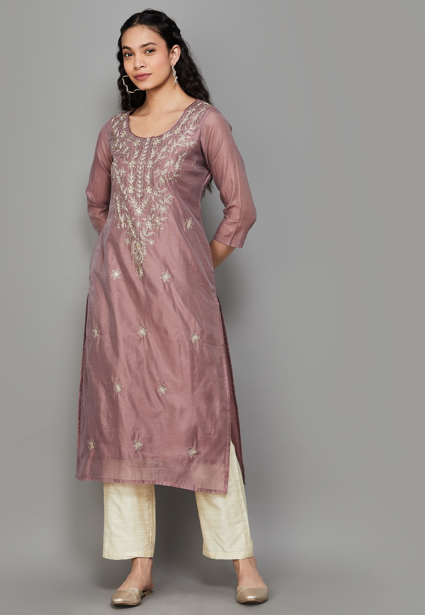 LIBAS Embroidered Straight Kurta-picture-24