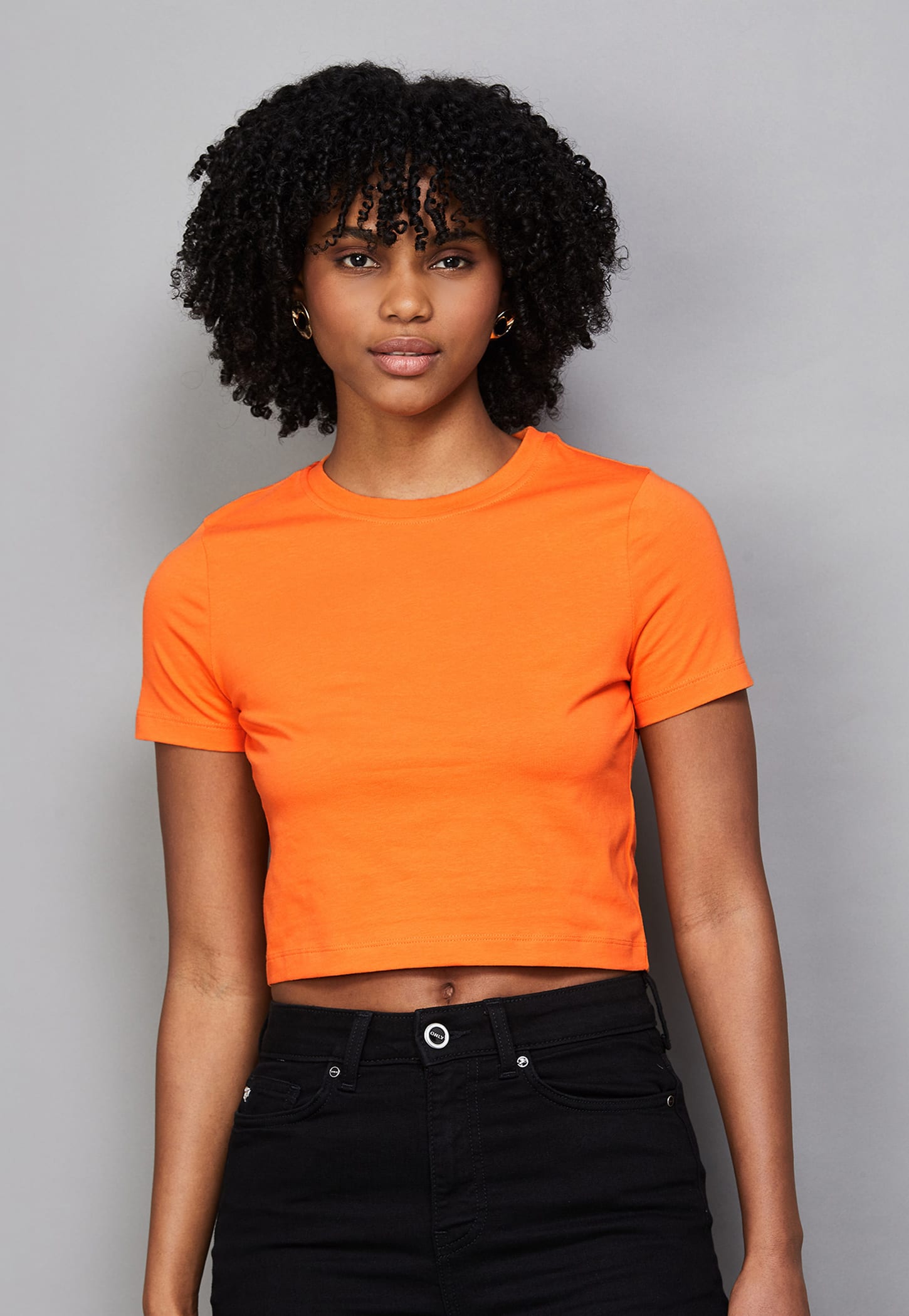 ONLY Solid Crop T-shirt-image-49