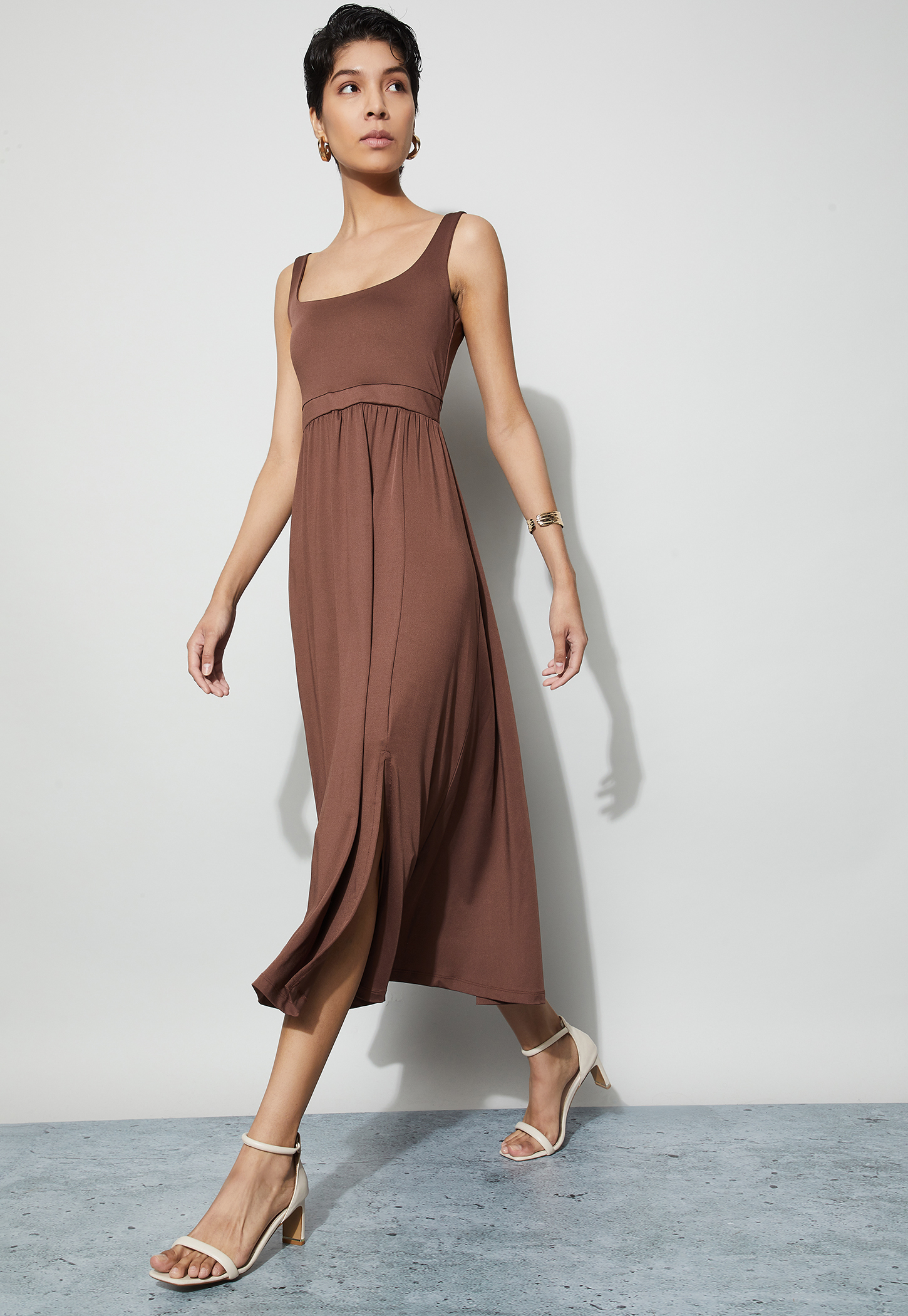CODE Solid Empire Dress-image-20