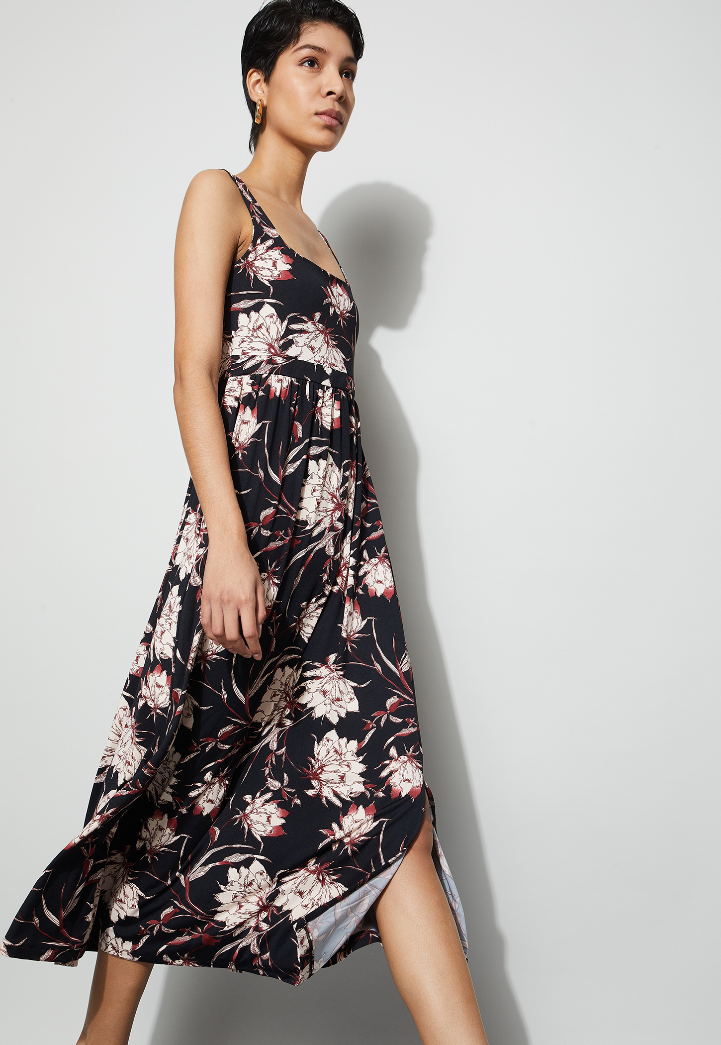CODE Floral Print A-Line Dress-picture-40