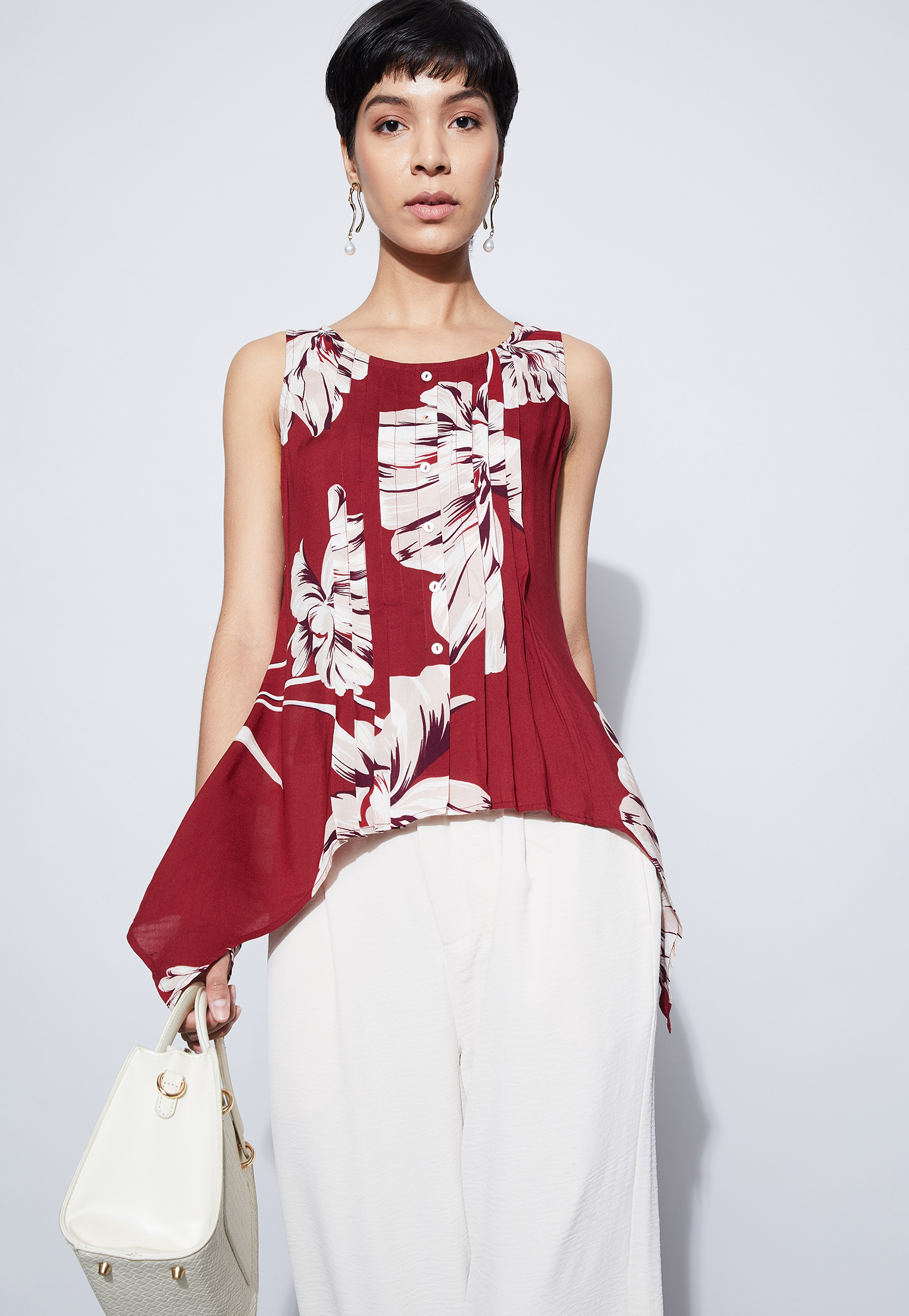 CODE Floral Print Top-picture-10