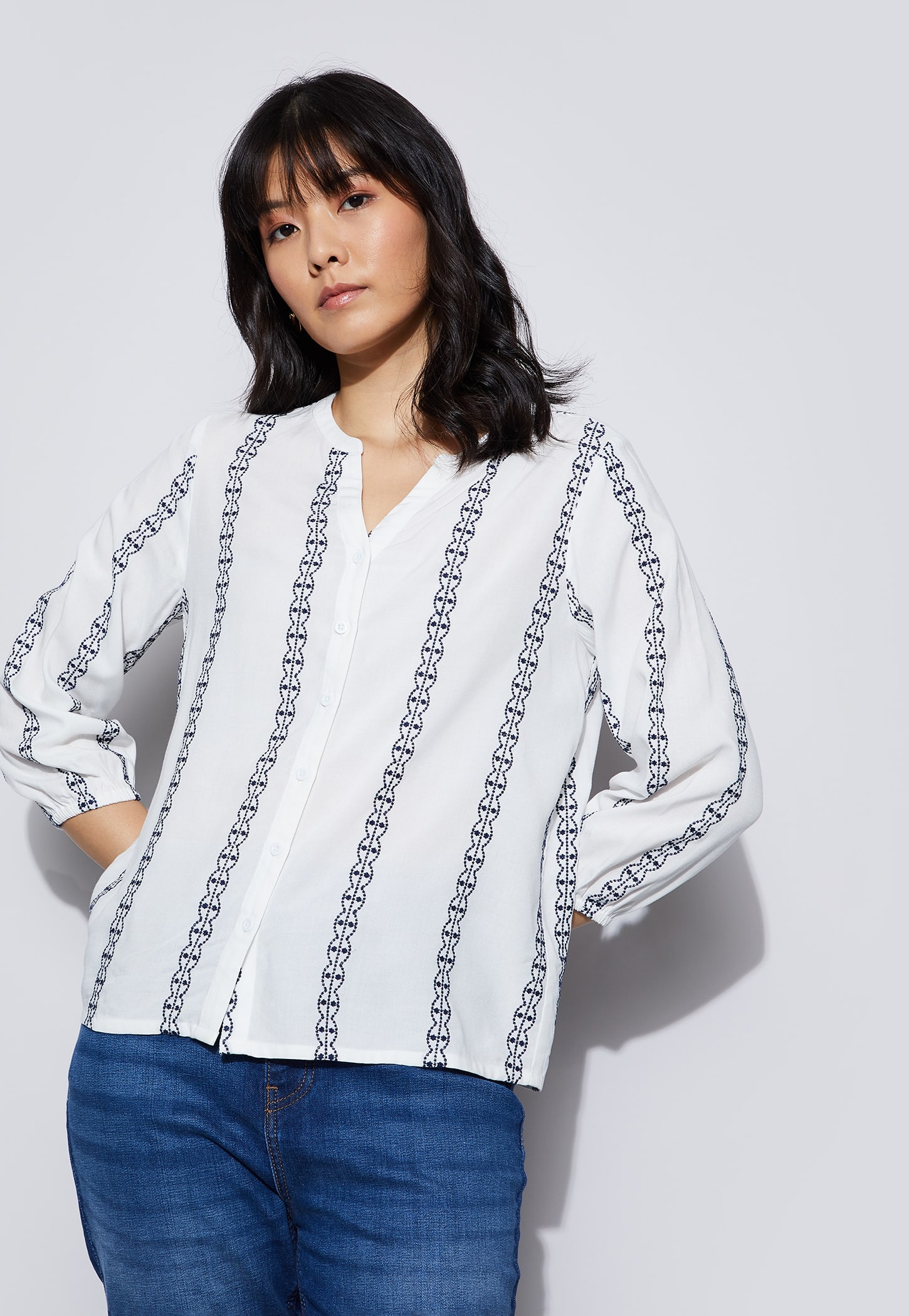 FAME FOREVER Embroidered Top-picture-38
