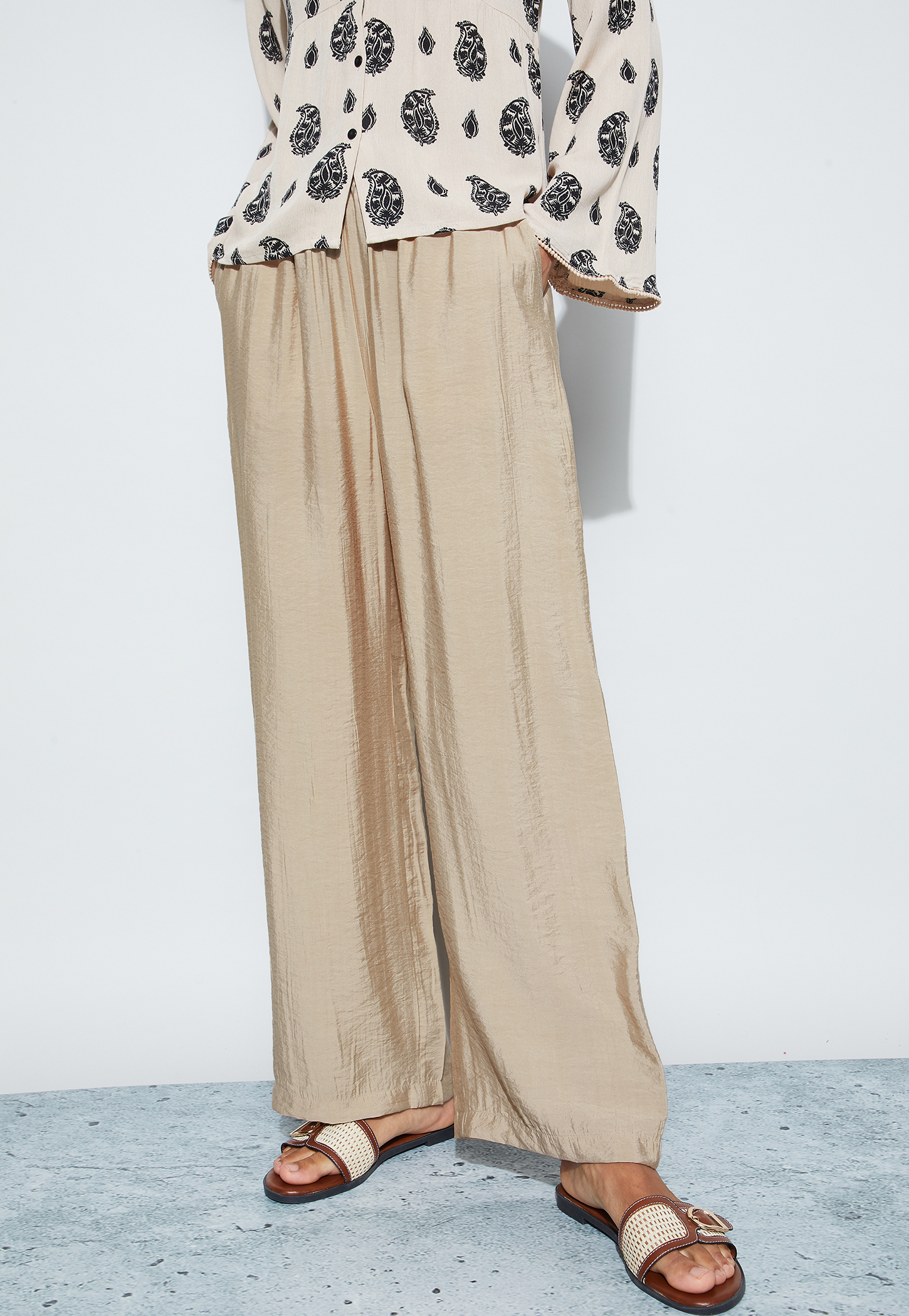 FAME FOREVER Solid Palazzos-picture-32