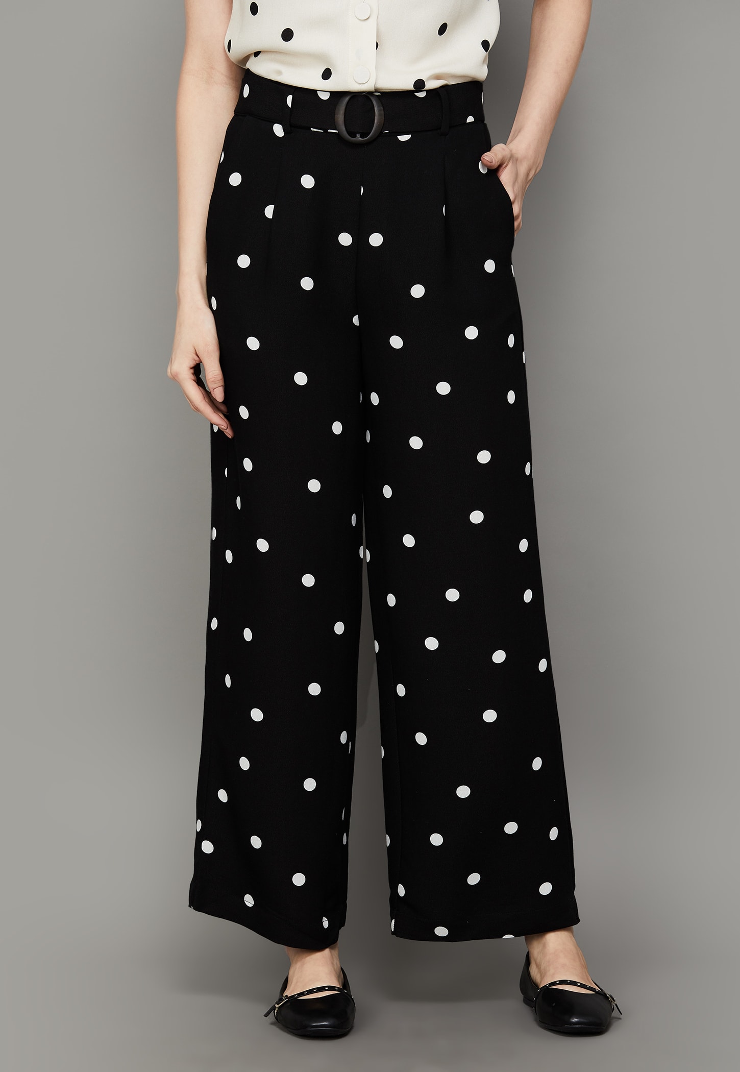 VERO MODA Printed High Rise Trousers-picture-28