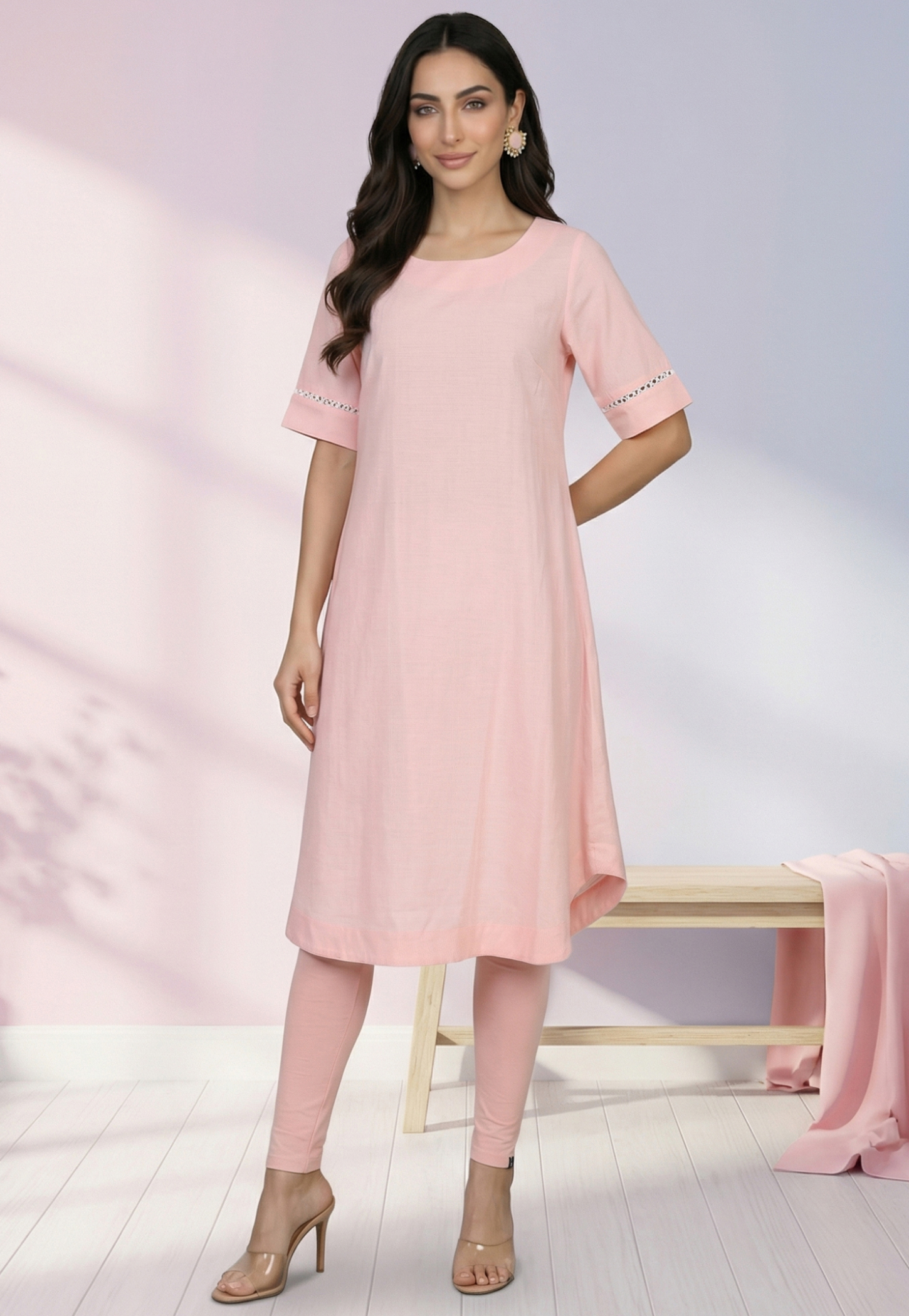 W Solid Straight Hem Kurta-picture-17