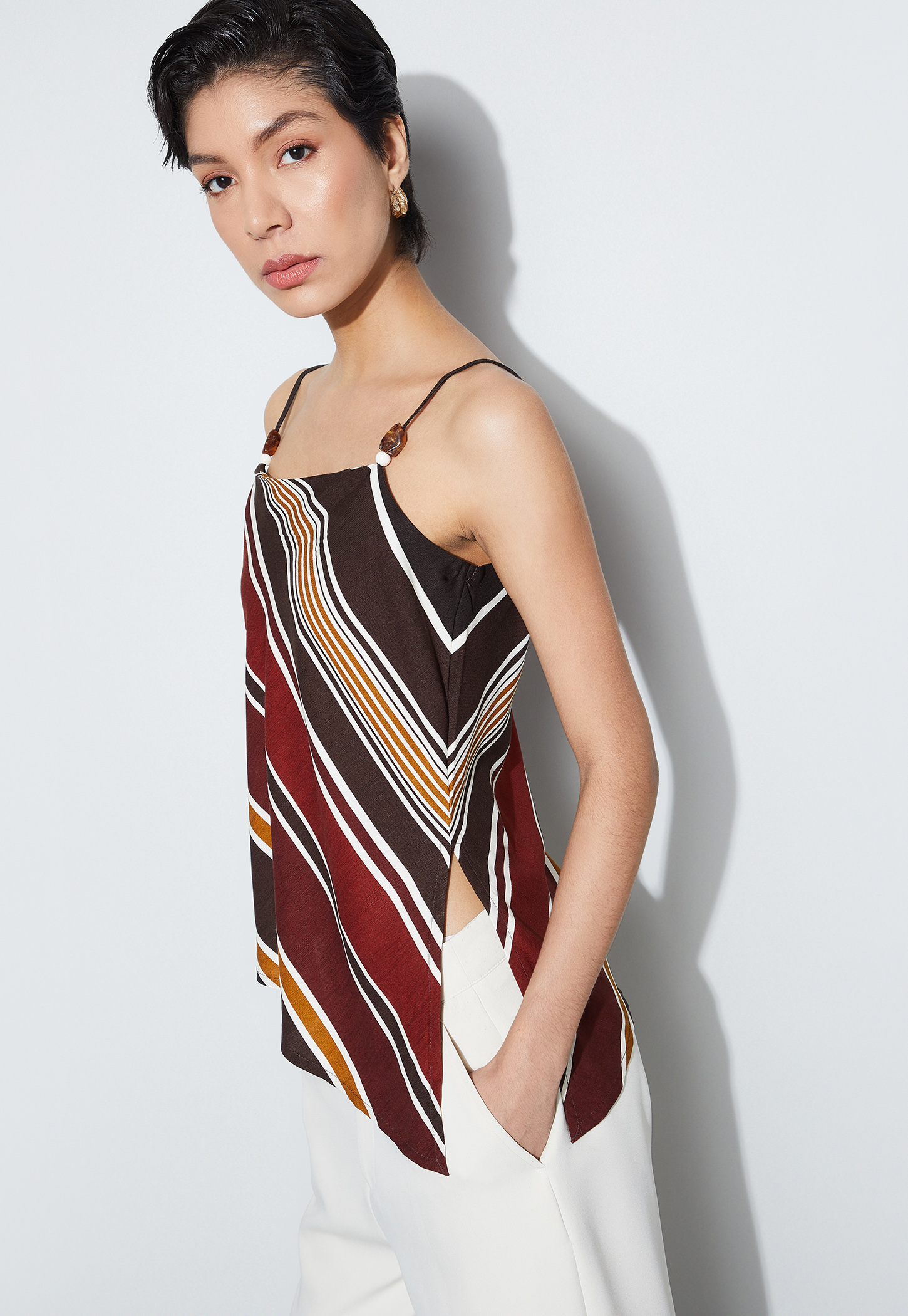CODE Striped Top-image-2