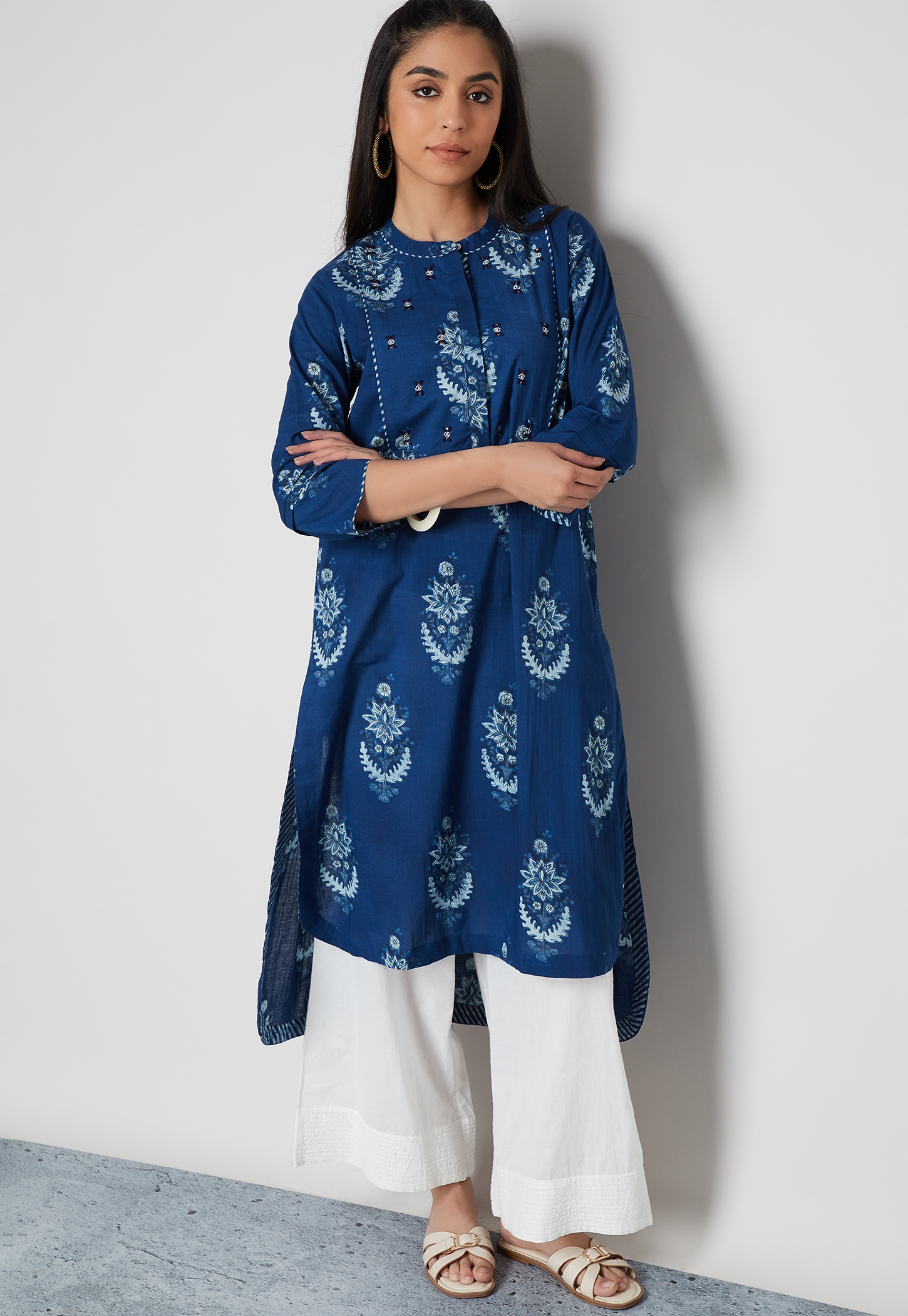 MELANGE Printed Straight Kurta-picture-13
