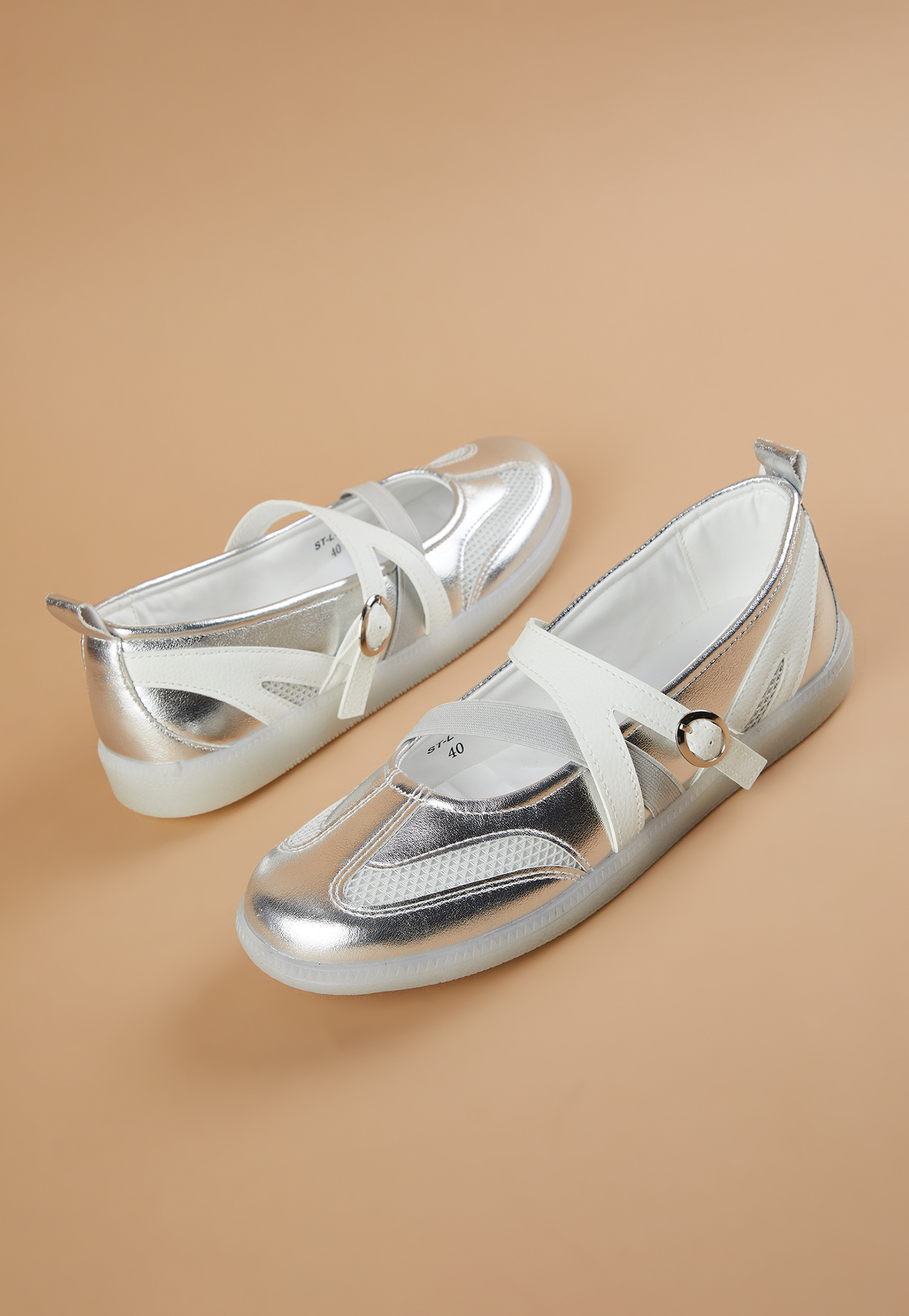 GINGER Panelled Ballerinas-picture-53