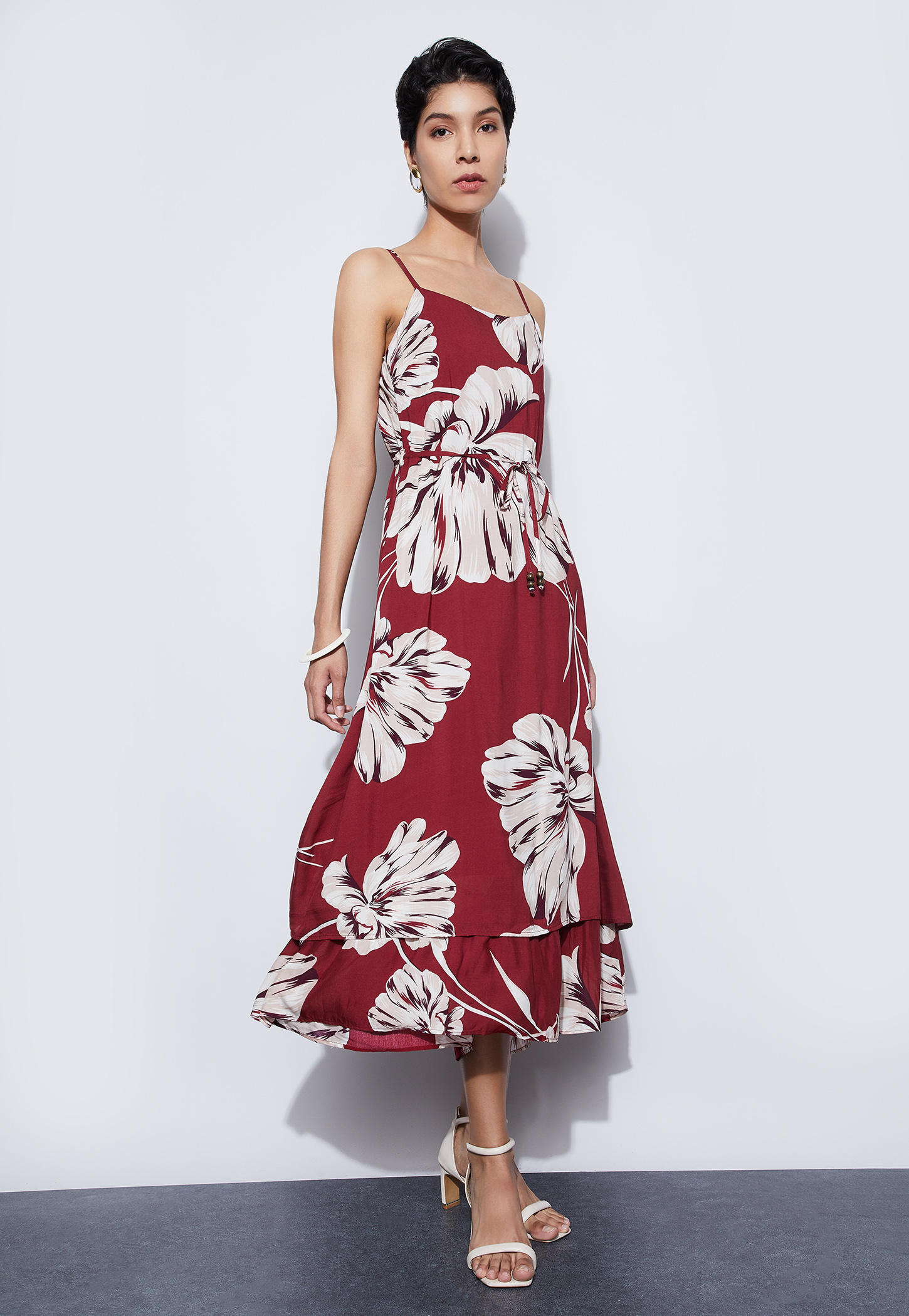 CODE Floral Print Midi Dress-picture-34