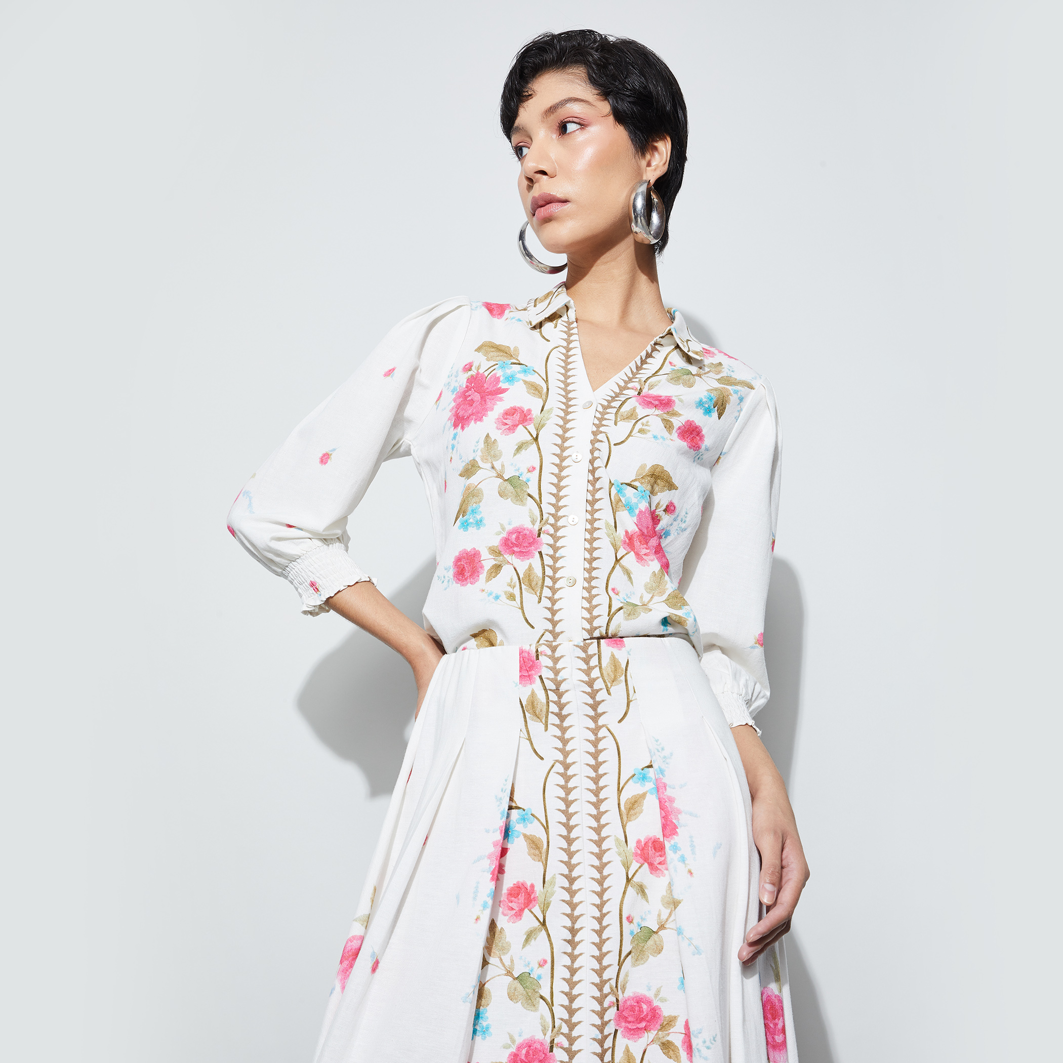 CODE Floral Print Shirt-picture-20