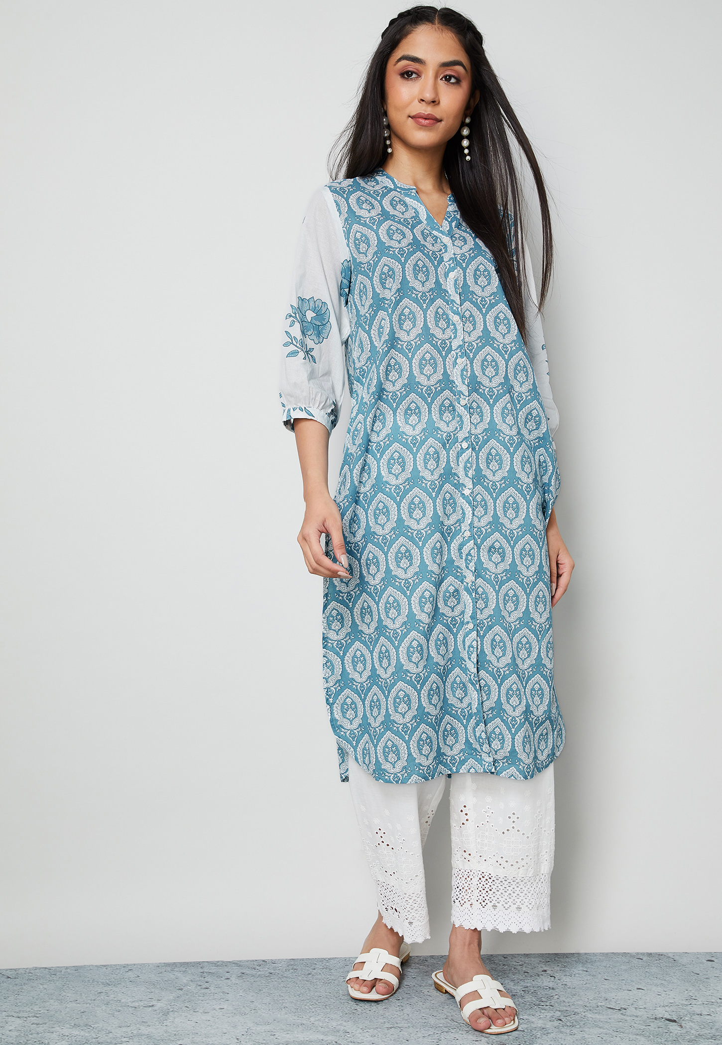 MELANGE Ethnic Motif Straight Kurta-picture-43