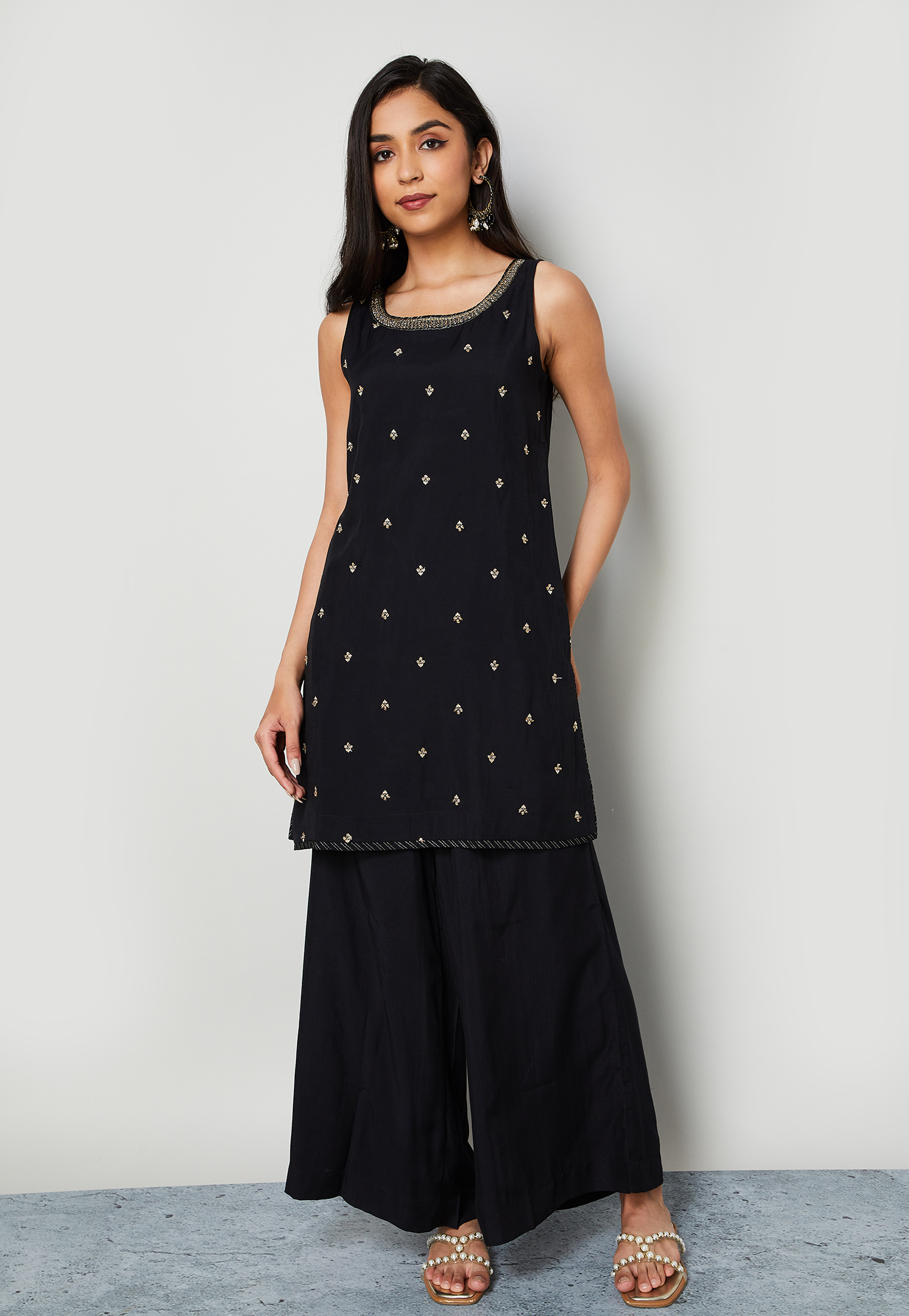 MELANGE Embellished Straight Kurta-picture-28