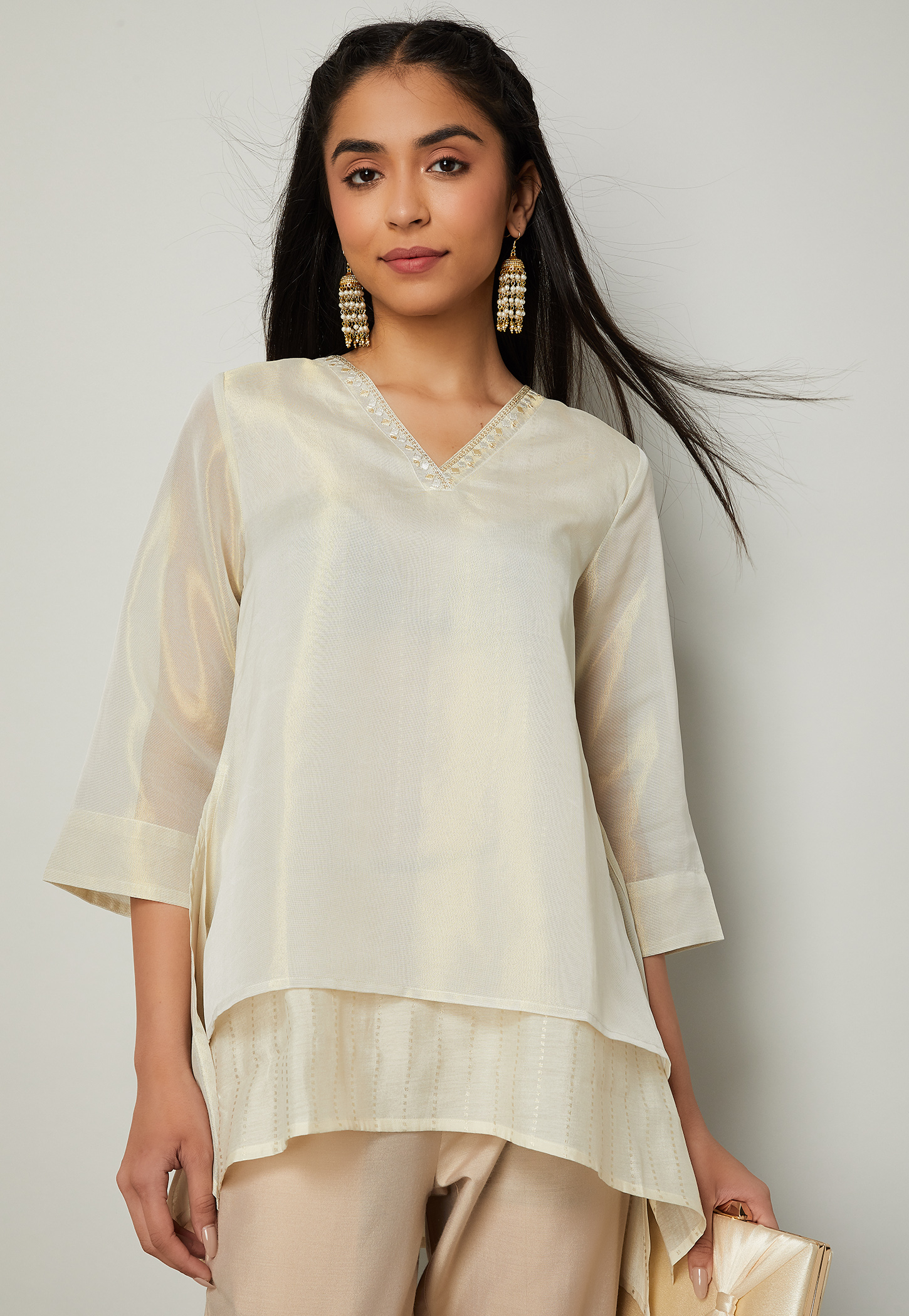 MELANGE Solid Layered Top-picture-36