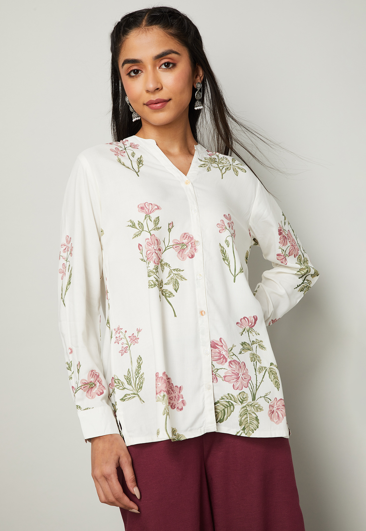MELANGE Floral Print Tunic-picture-17