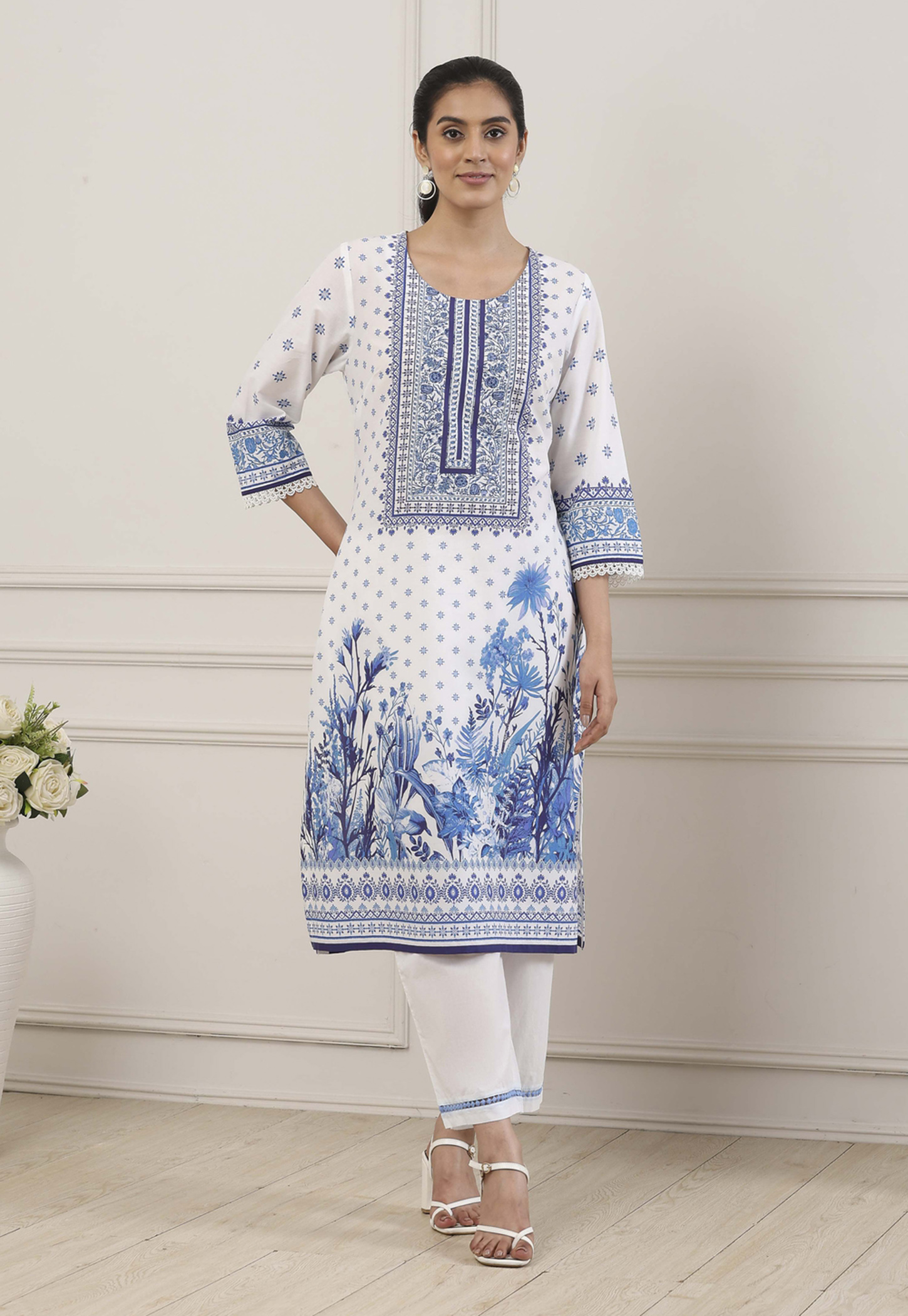 BIBA Ethnic Motif Straight Kurta-picture-38