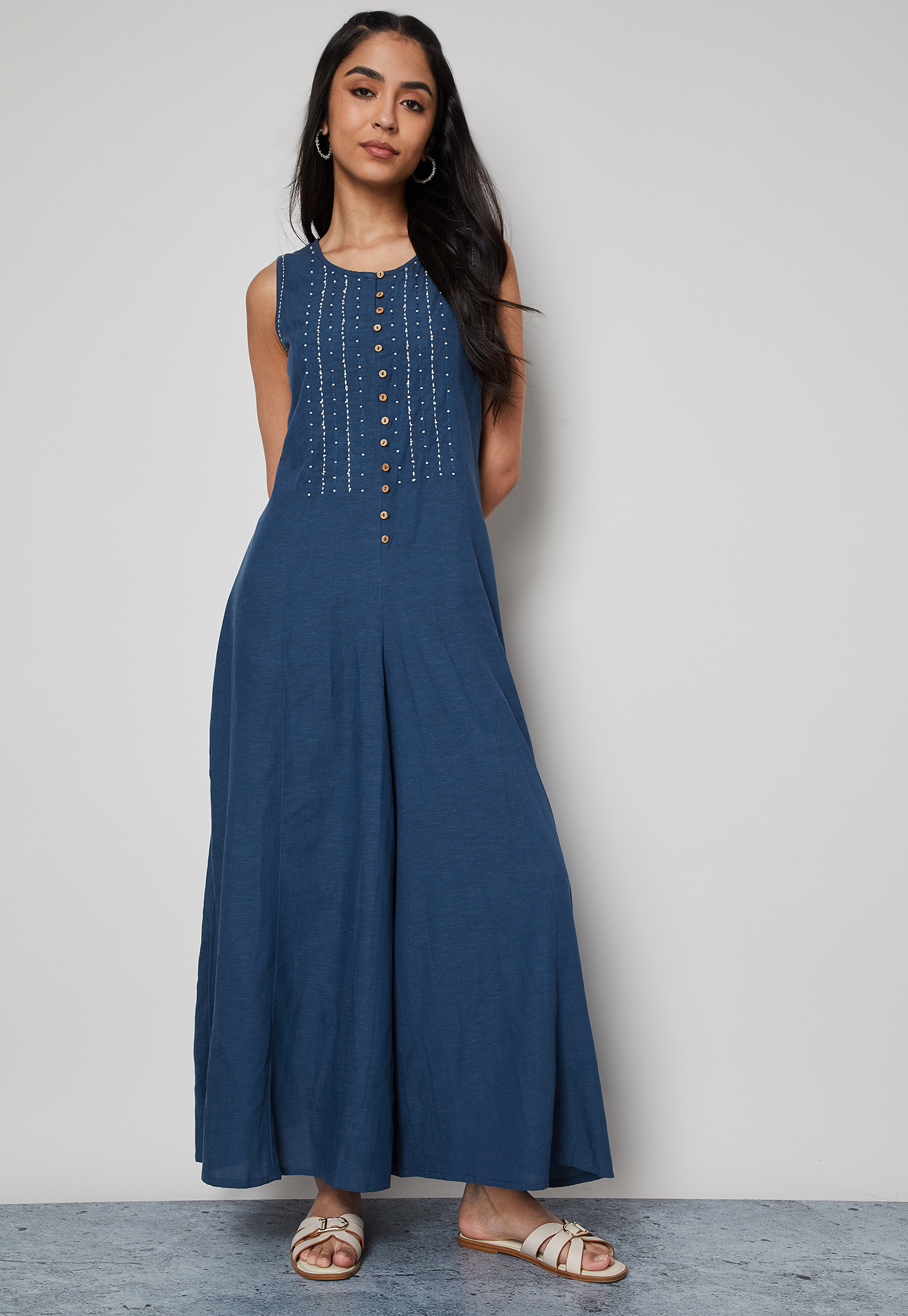 COLOUR ME Embellished Sleeveless Maxi Dress-picture-40