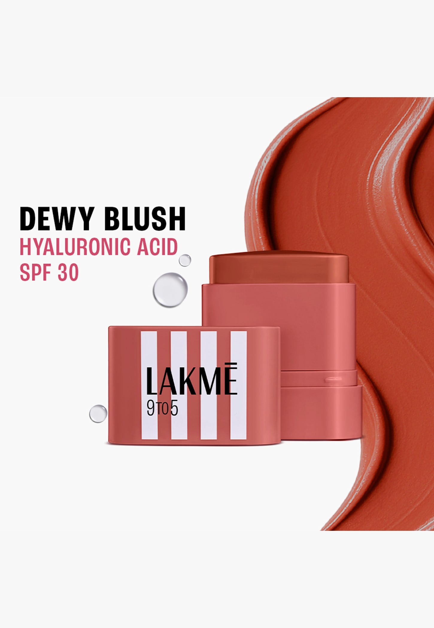 LAKME 9to5 Hya Matte Beach Edit Blush - Duty Coral - 8.6g-picture-56