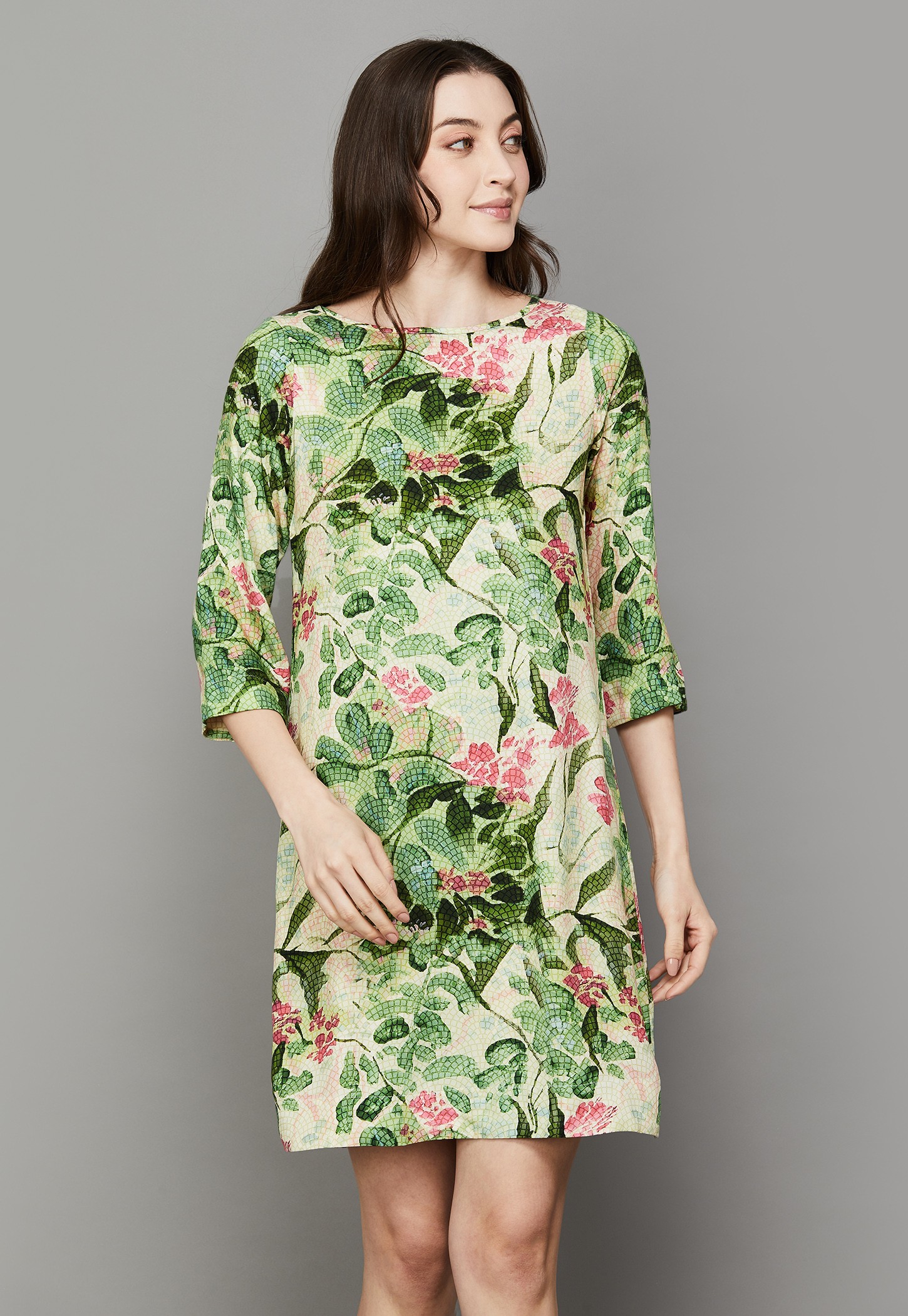 AND Floral Print Straight Dress-picture-11