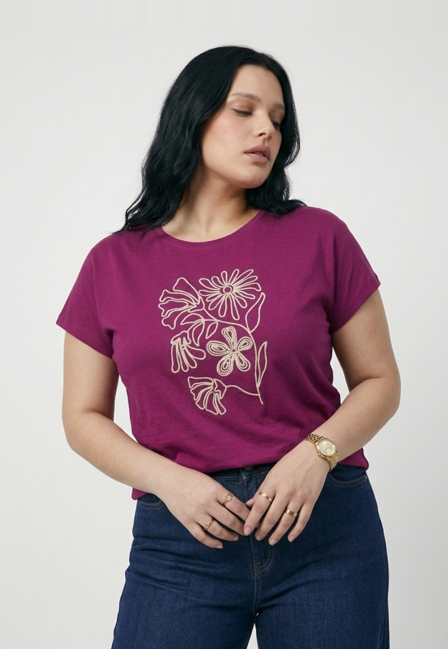 NEXUS Floral Print Half Sleeves T-Shirt-picture-14