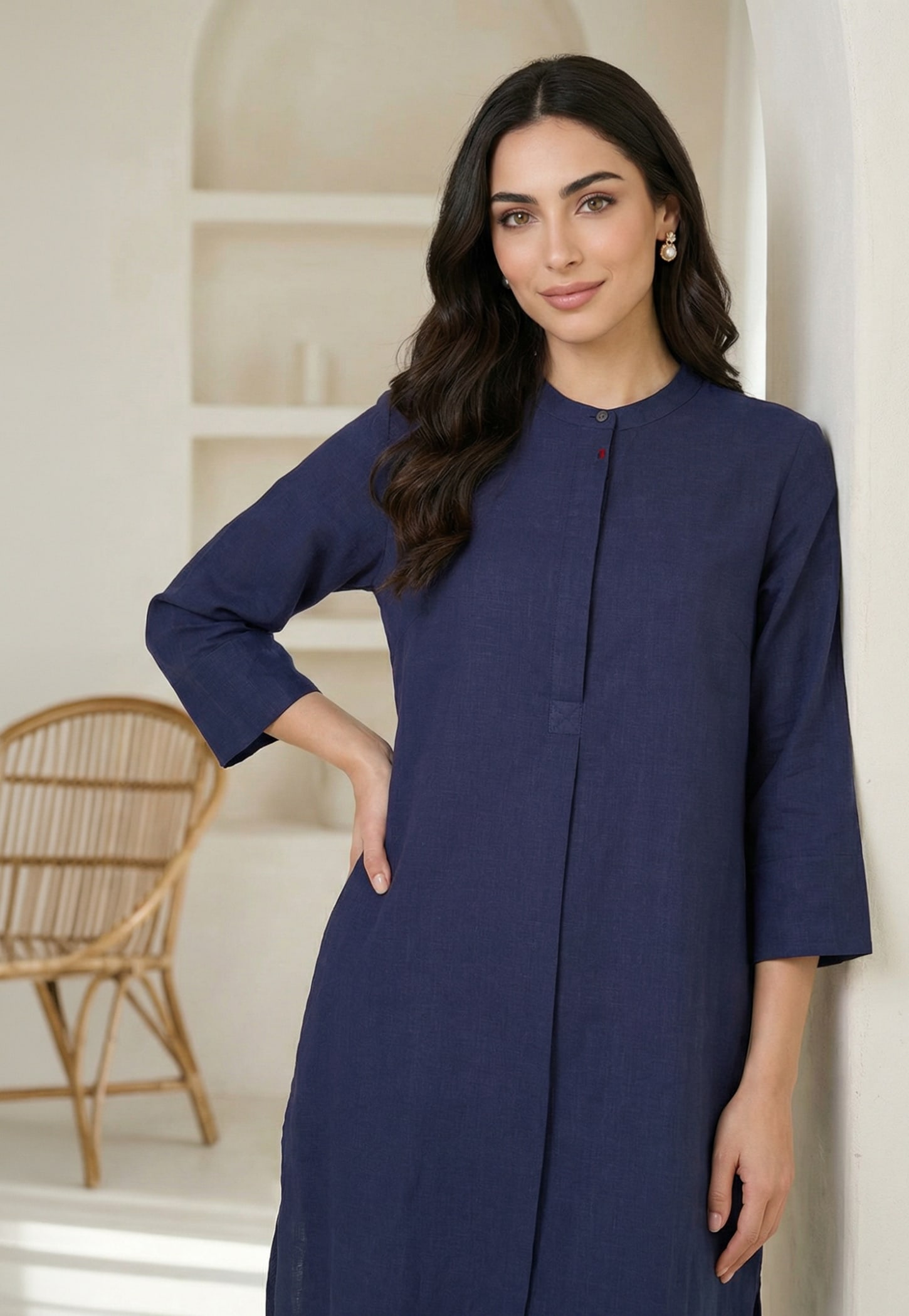 W Solid Straight Kurta-picture-32