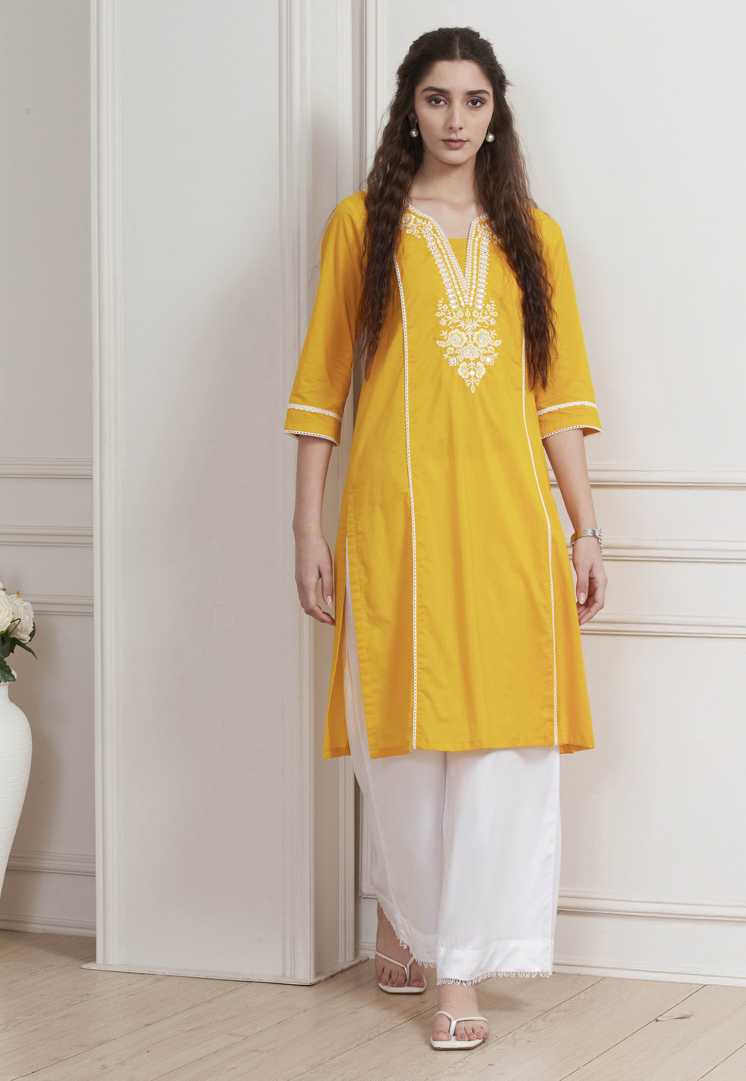 BIBA Embroidered Straight Kurta-picture-26