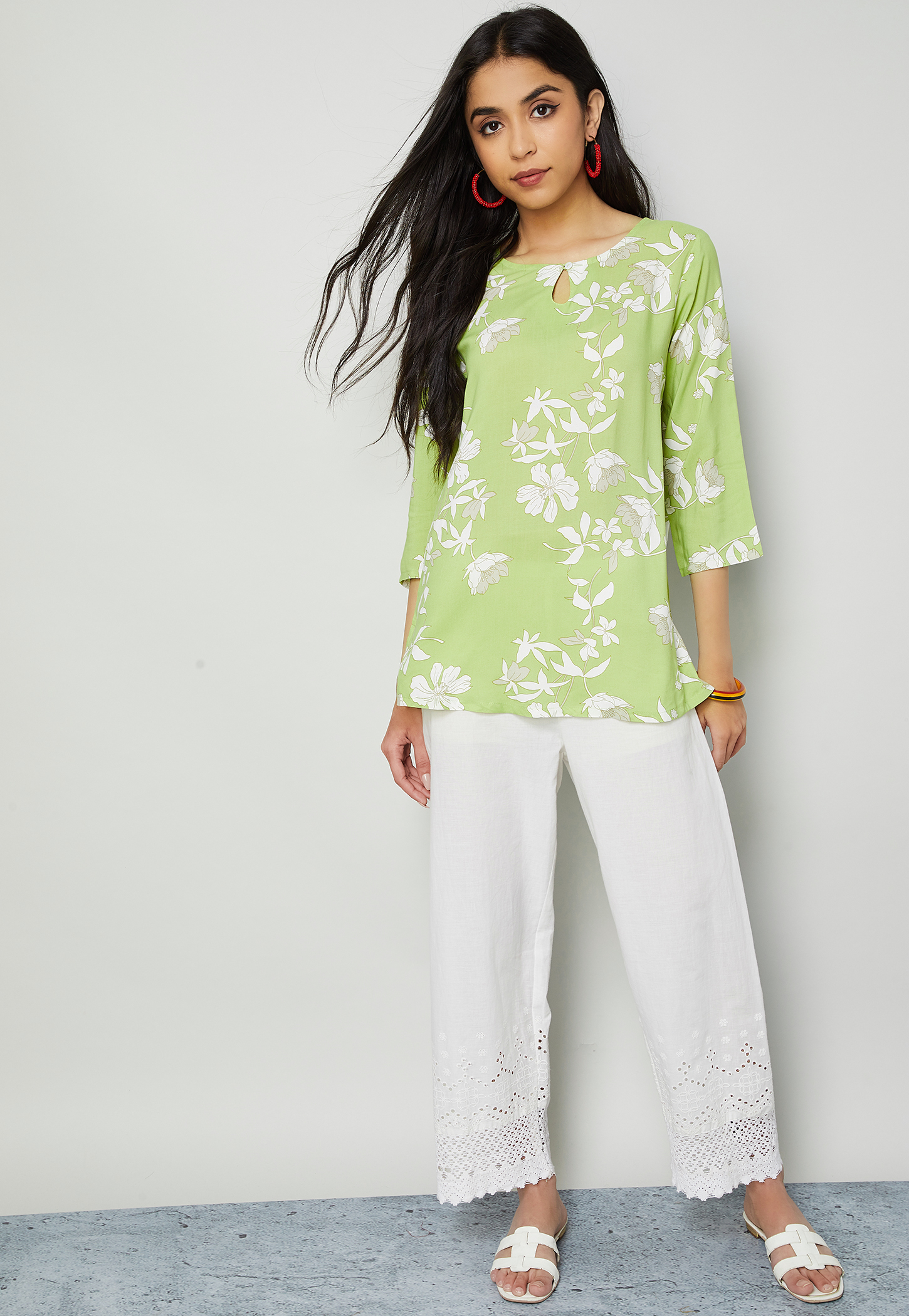 MELANGE Floral Print Kurti