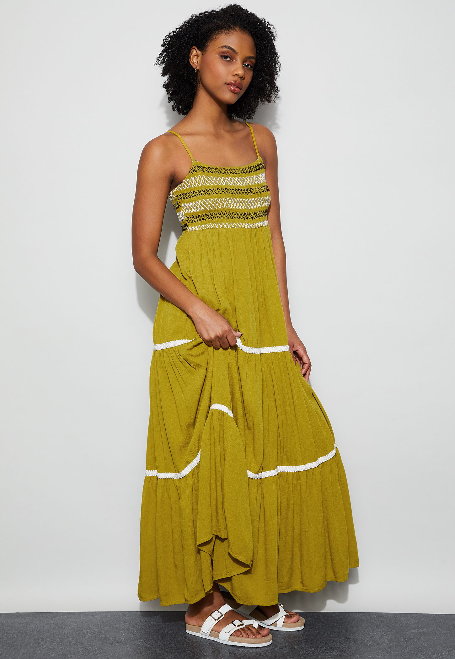 GINGER Embroidered A-Line Dress-picture-10