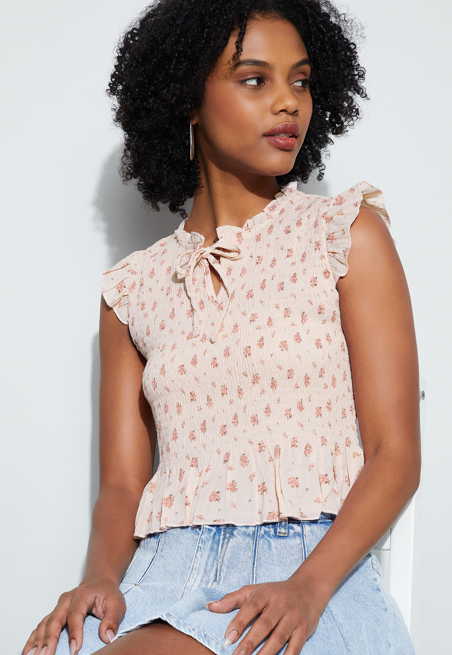 GINGER Smocked Top-picture-50