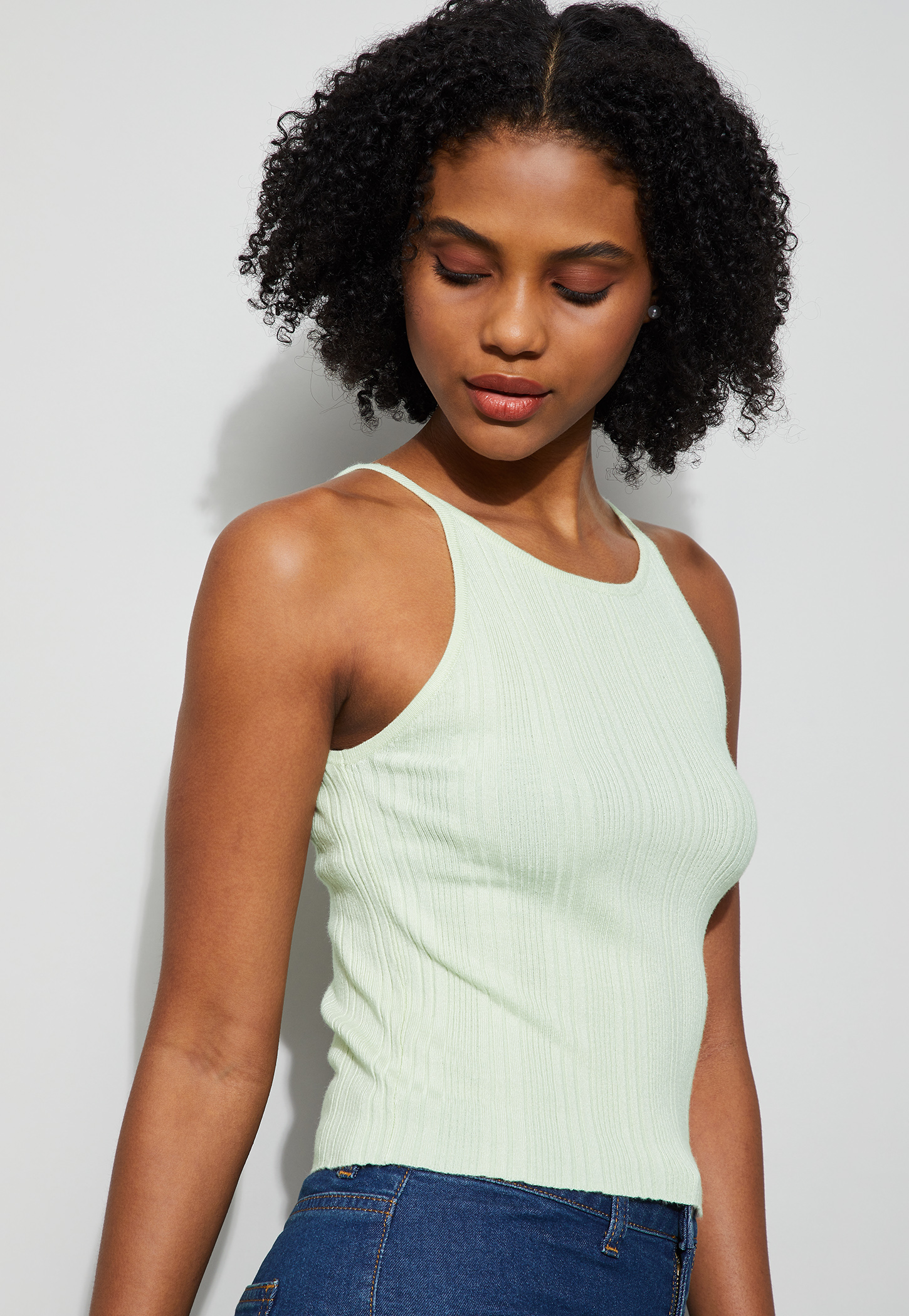 GINGER Ribbed Sleeveless Top-picture-45