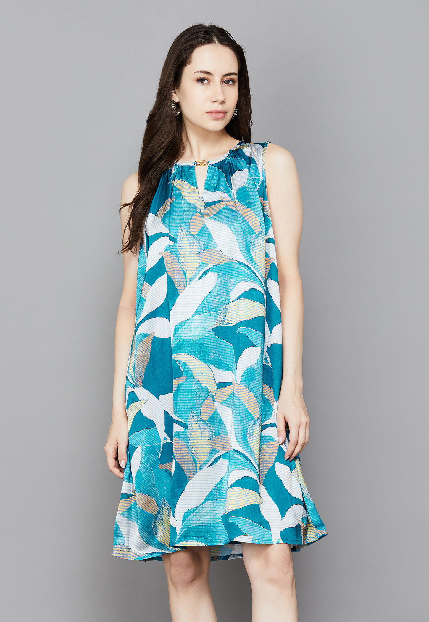 AND Floral Print Shift Dress-picture-46
