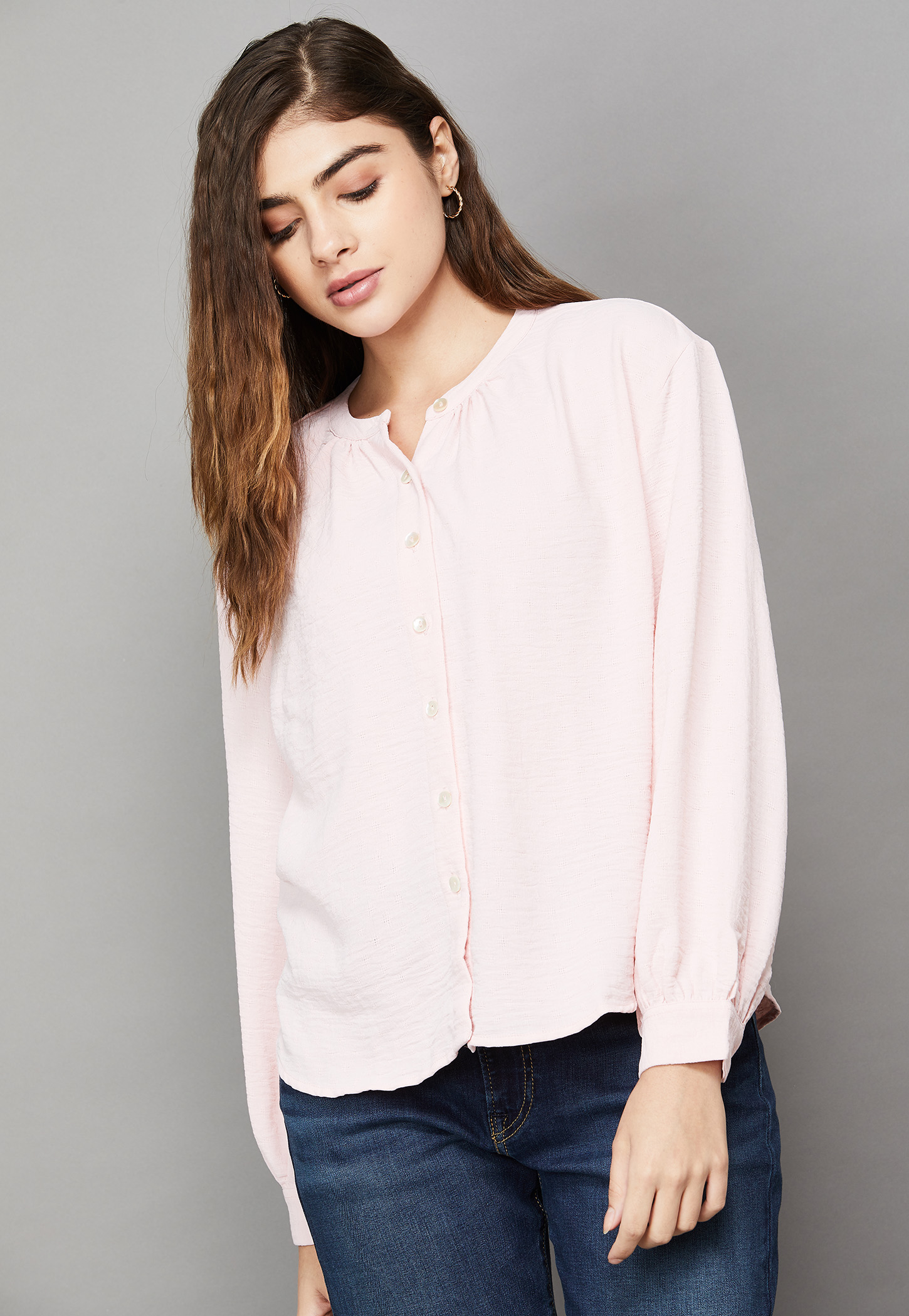 AND Textured Band Collar Shirt-picture-44