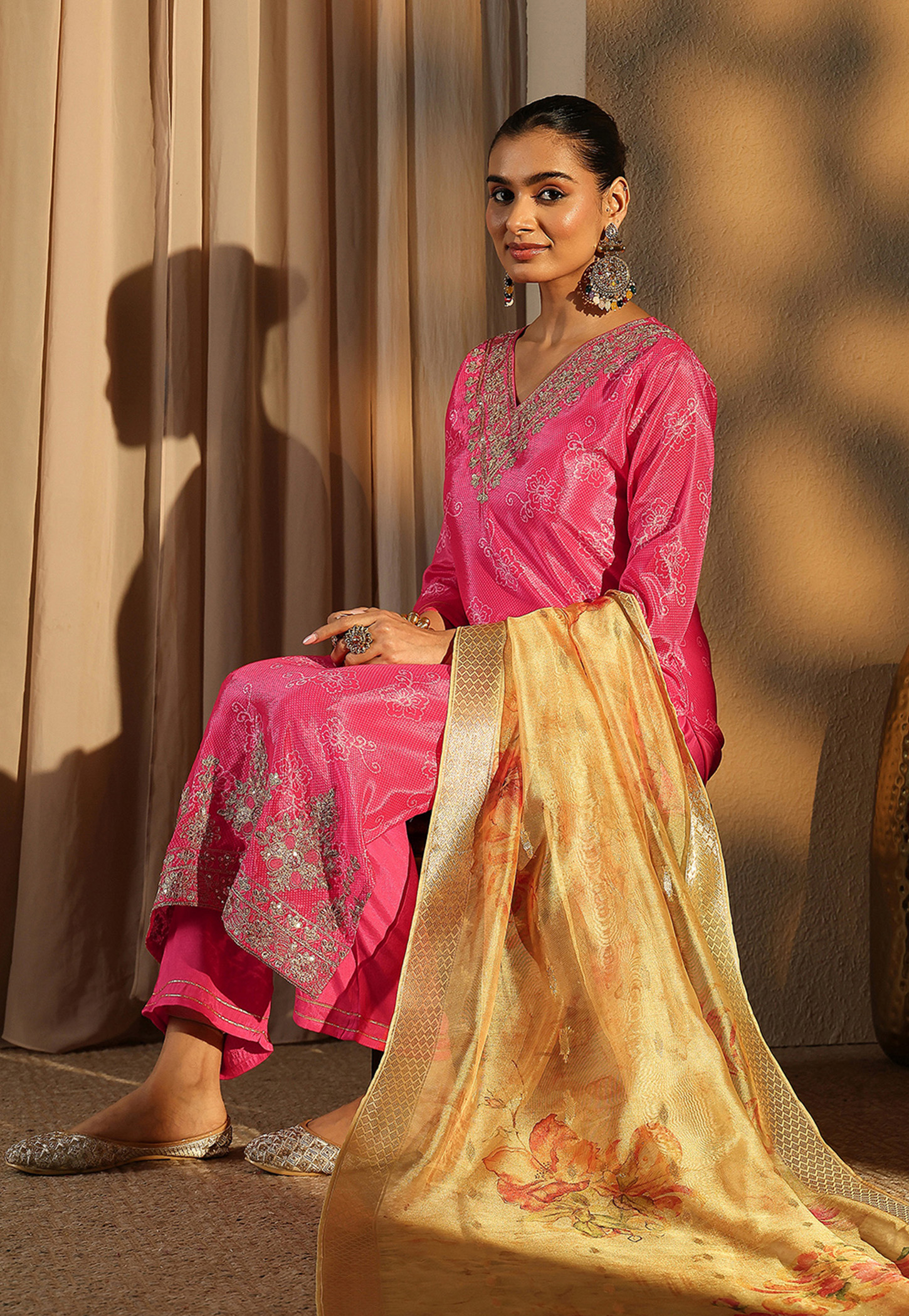 LIBAS Printed Straight Kurta Set-picture-20