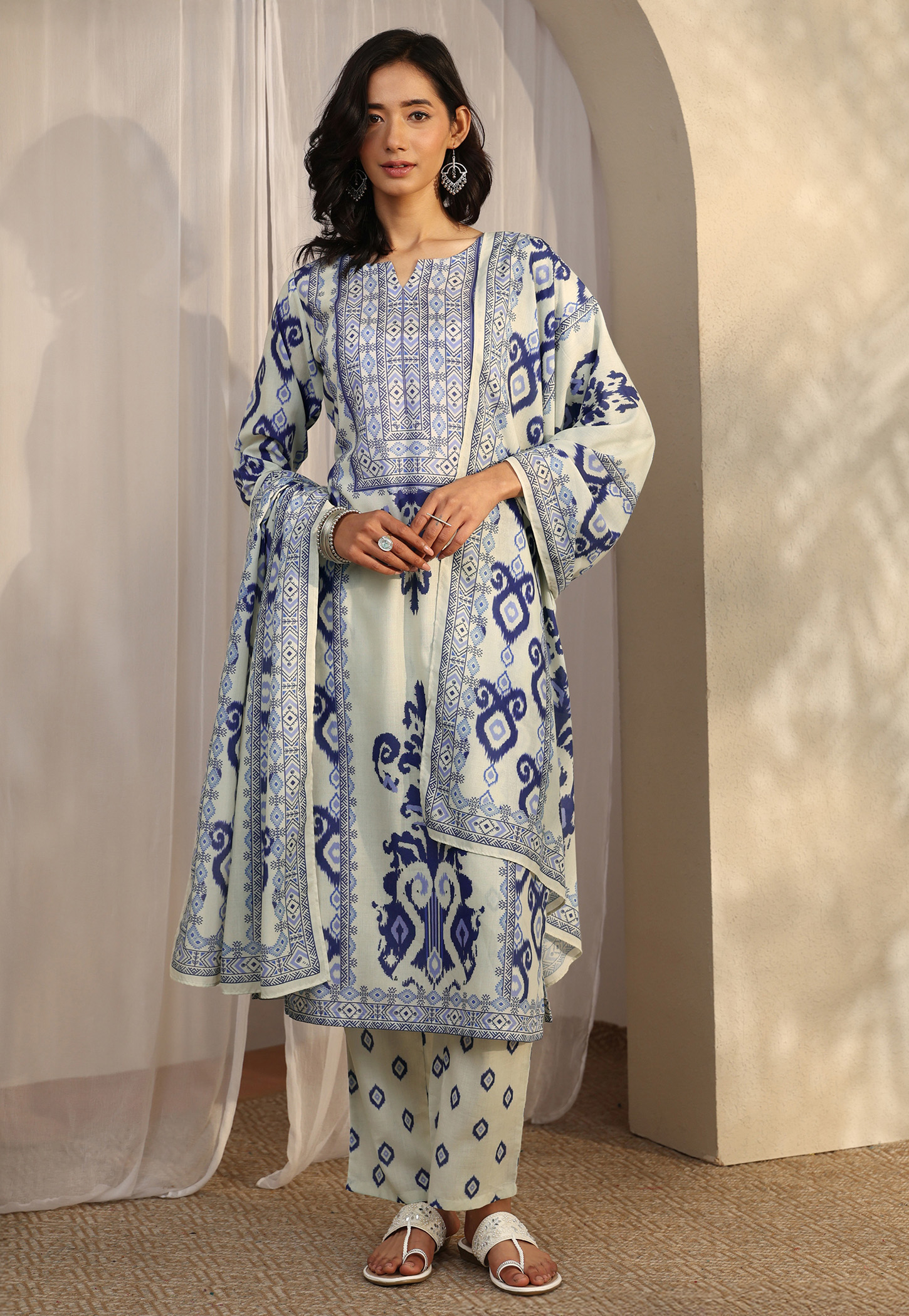 LIBAS Ethnic Motif Print Kurta Set-picture-20
